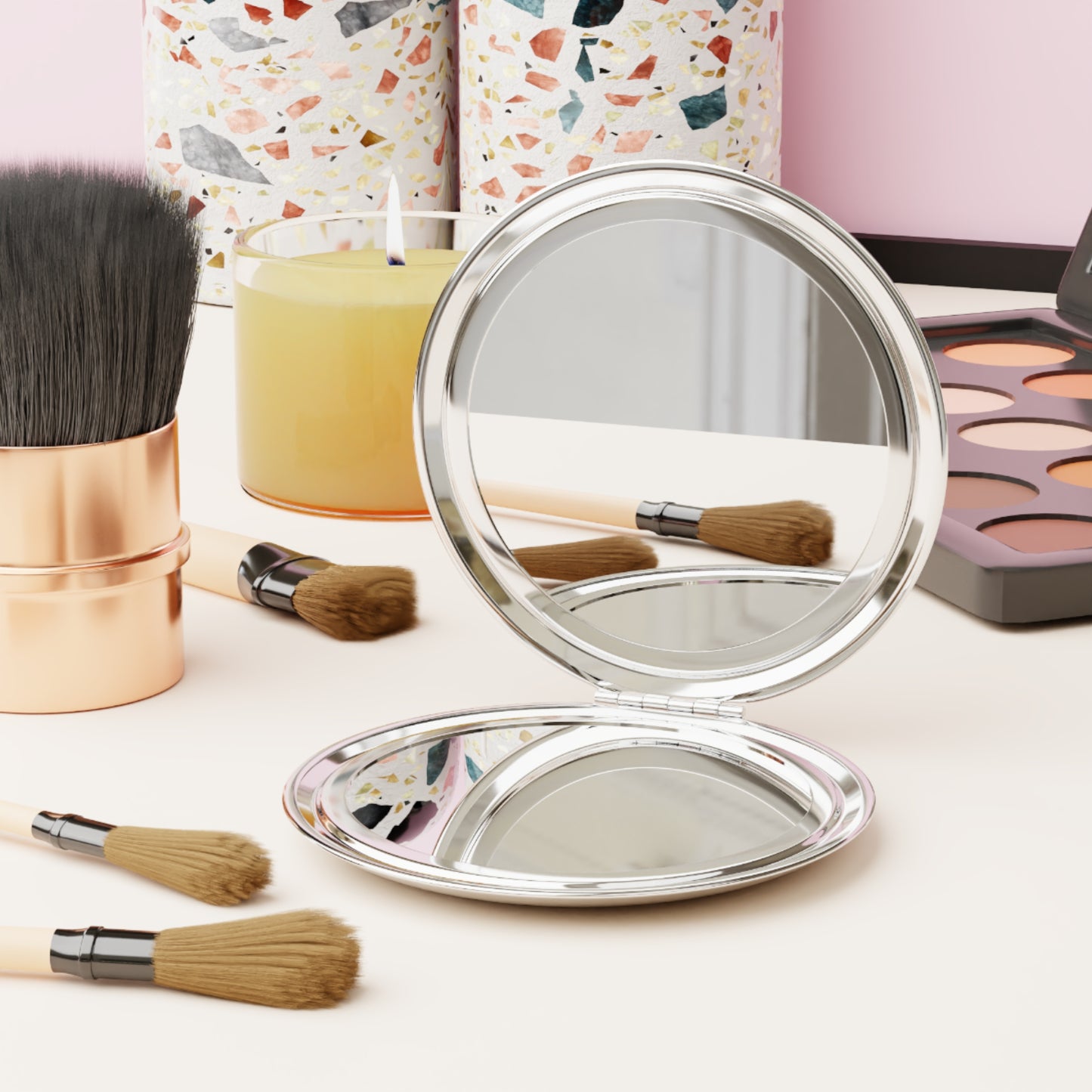 Monogram Compact Mirror – Letter A | Southern Belle & Sea™