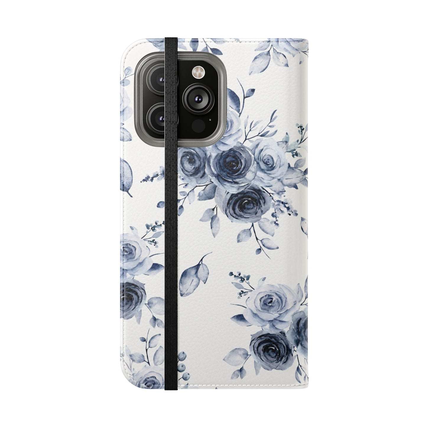 Blue Willow Rose iPhone Flip Case — Blue Willow Rose Collection | Southern Belle & Sea™