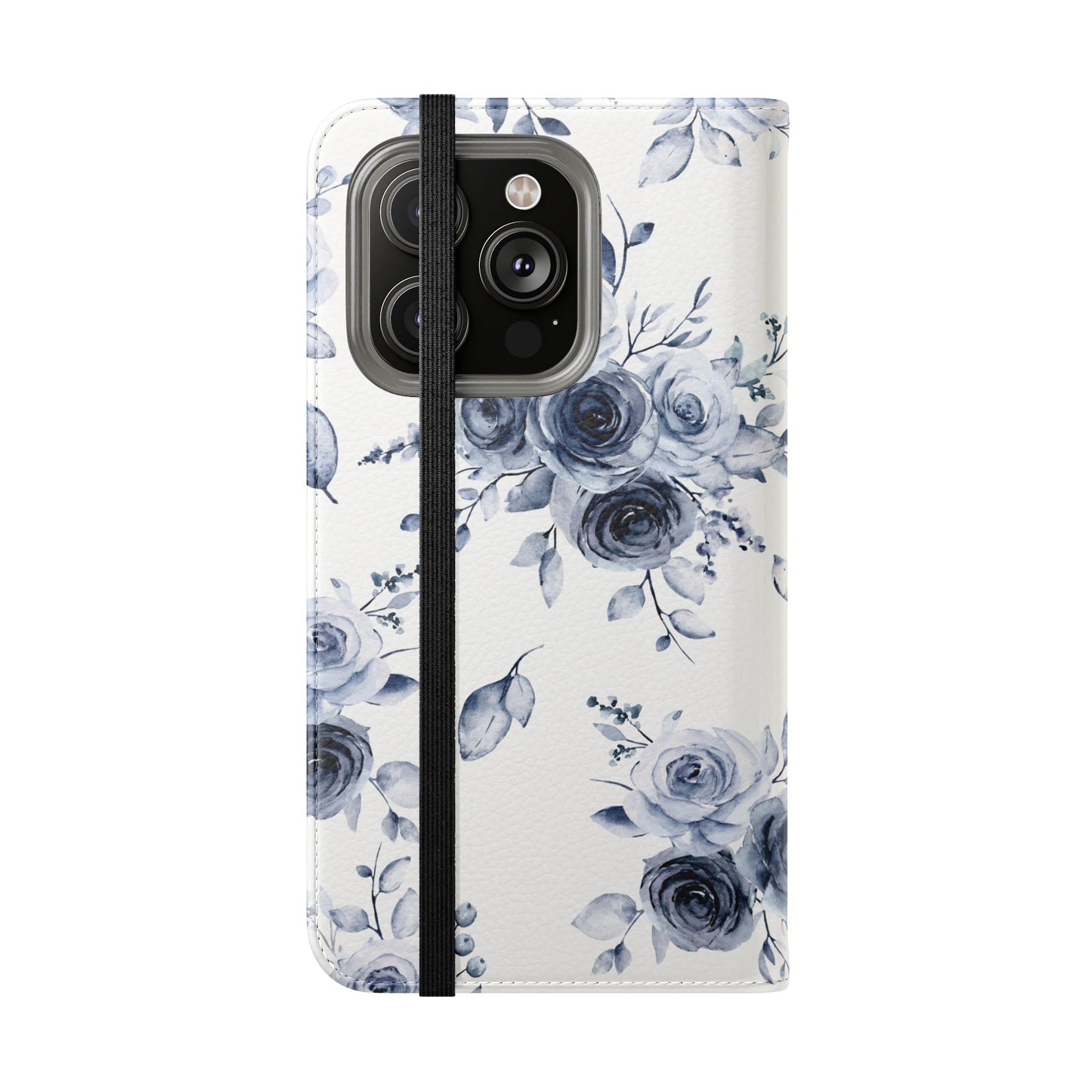 Blue Willow Rose iPhone Flip Case — Blue Willow Rose Collection | Southern Belle & Sea™