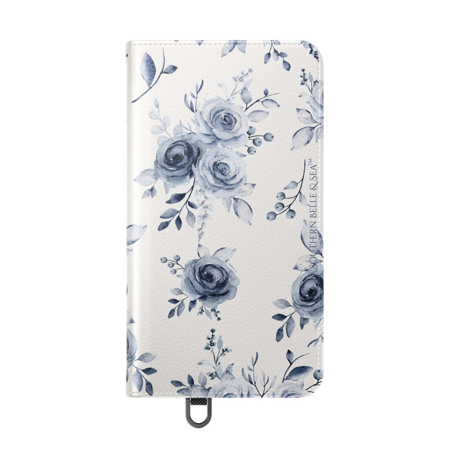 Blue Willow Rose iPhone Flip Case — Blue Willow Rose Collection | Southern Belle & Sea™