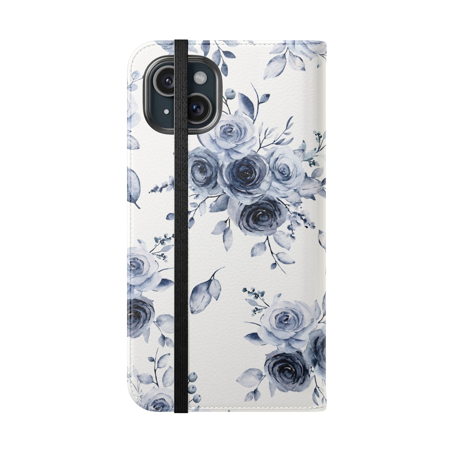 Blue Willow Rose iPhone Flip Case — Blue Willow Rose Collection | Southern Belle & Sea™