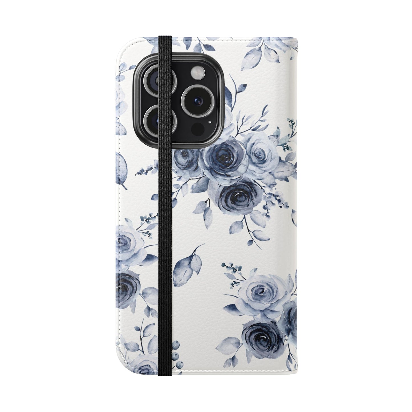 Blue Willow Rose iPhone Flip Case — Blue Willow Rose Collection | Southern Belle & Sea™