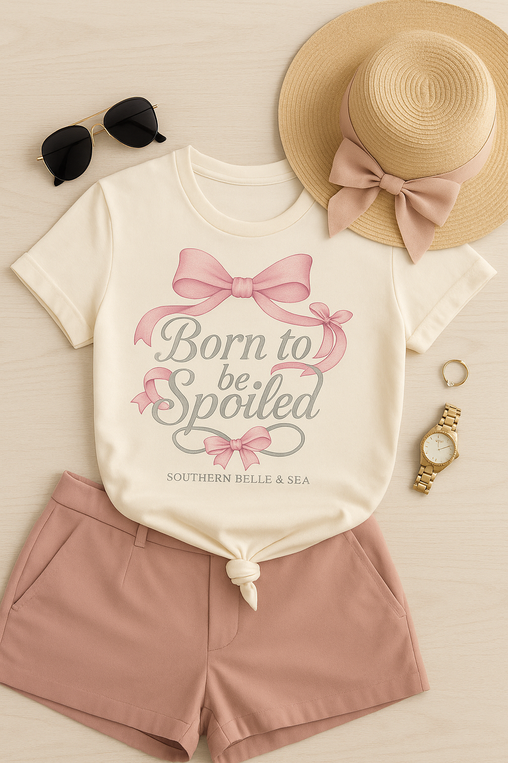 Side-seamed relaxed fit crew neck — Southern Belle & Sea™