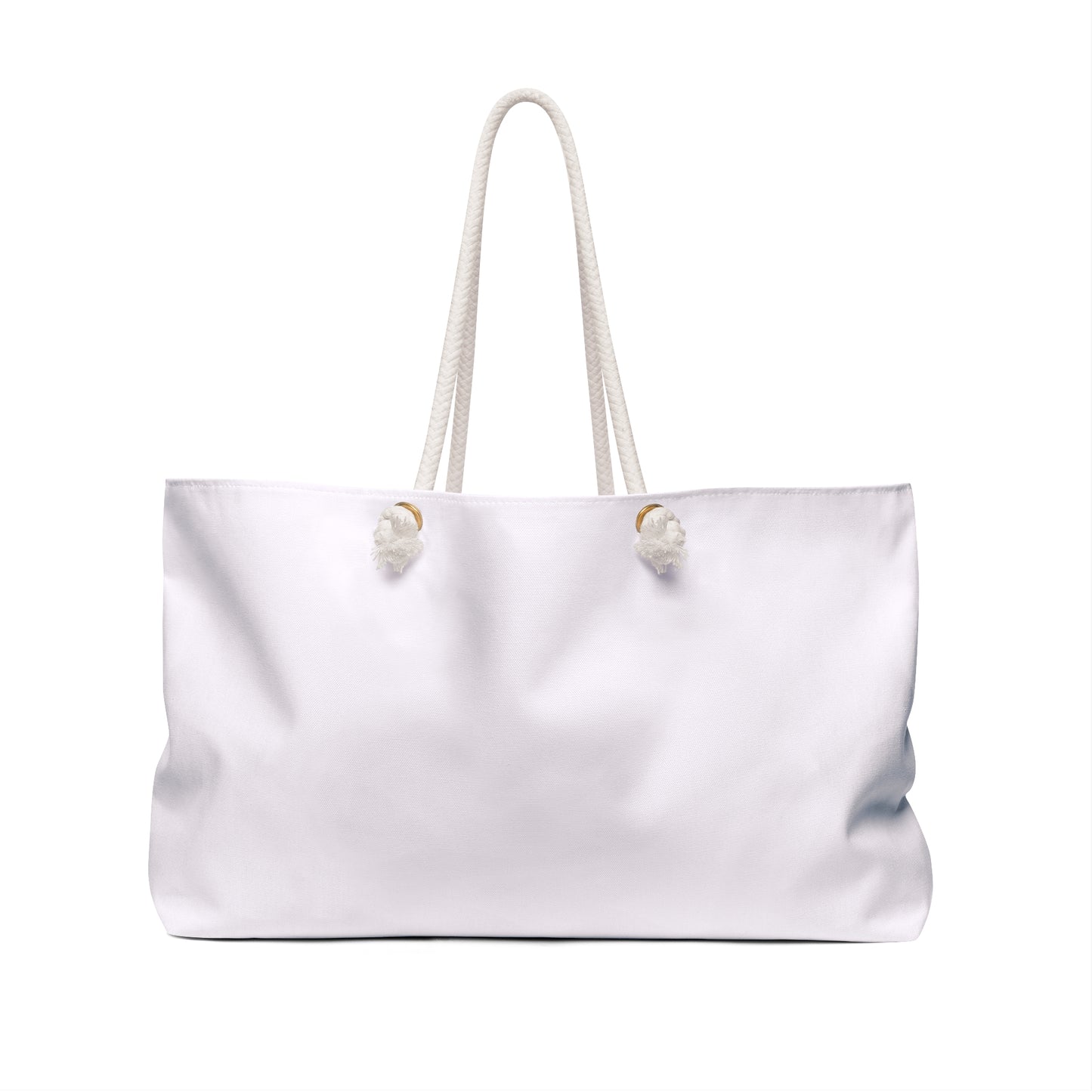 Large pink floral Scripture weekender bag with rope handles, faith-inspired travel tote