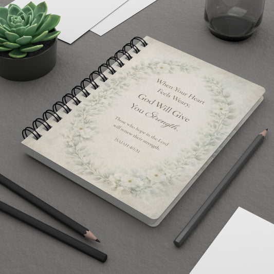 A Gentle Place to Begin Spiral Journal — Floral Elegance Collection | Southern Belle & Sea™ - Southern Belle & Sea