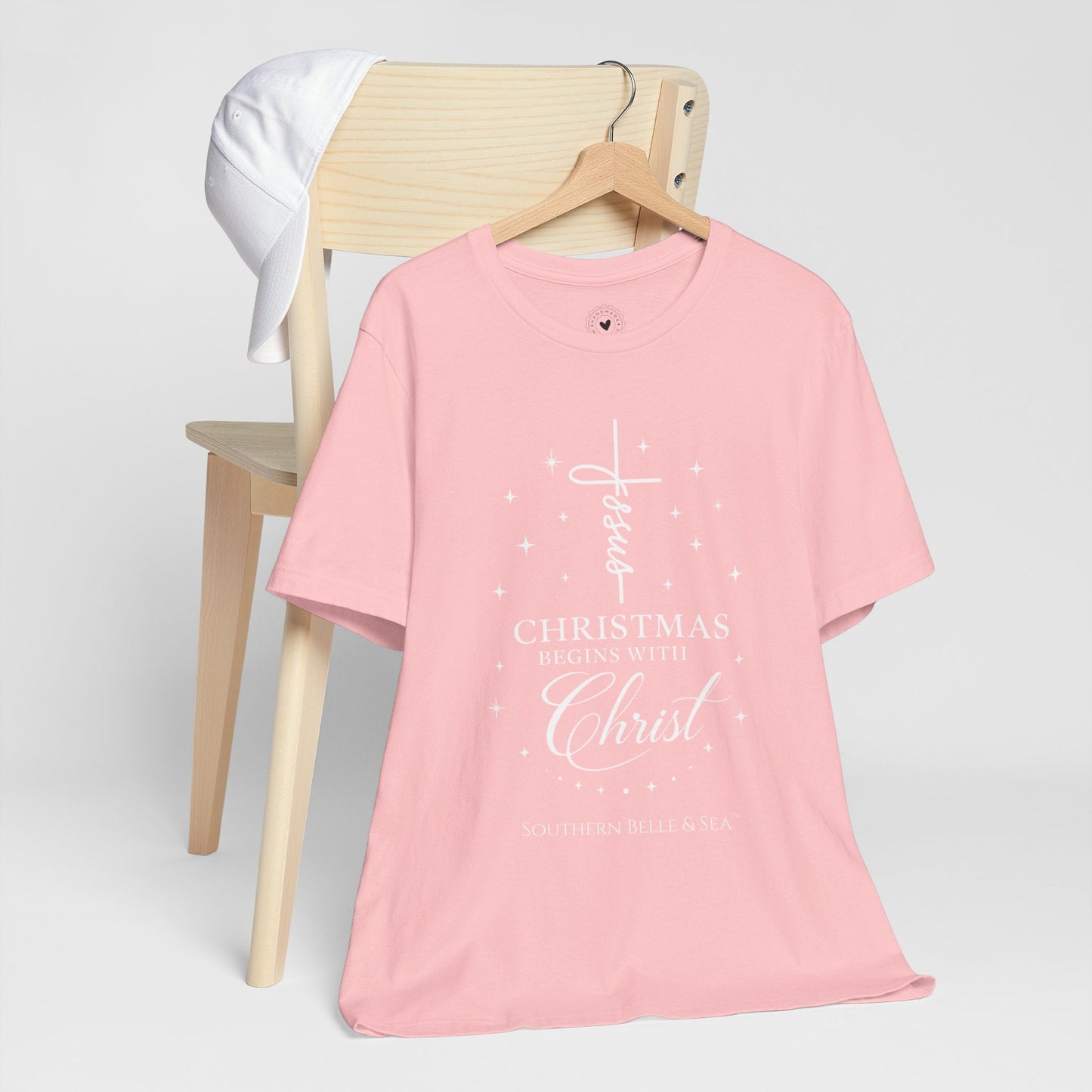 Christmas Begins With Christ T-Shirt (13 Colors) | Southern Belle & Sea™ - Southern Belle & Sea