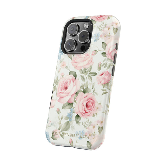 Garden Grace Floral Magnetic iPhone Case — Garden Grace Series | Southern Belle & Sea™ - Southern Belle & Sea