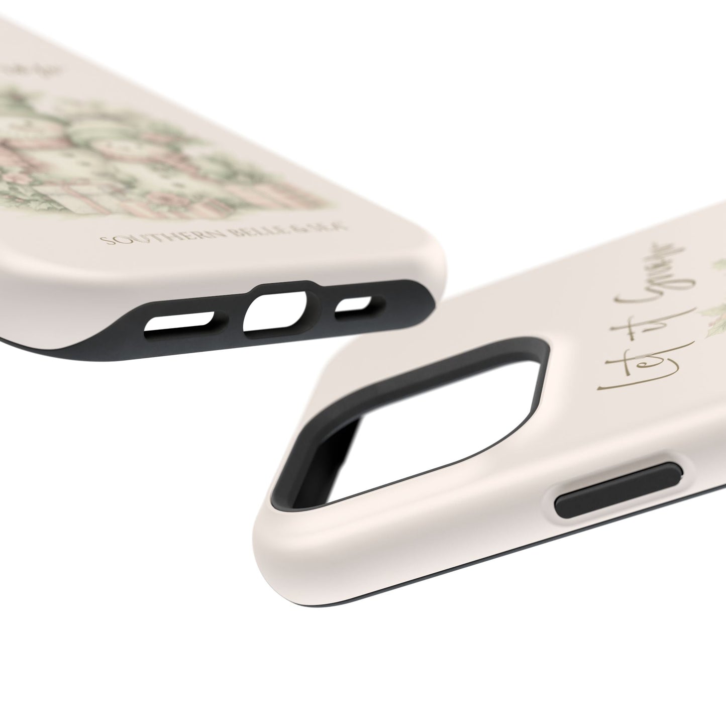 "LET IT SNOW” — Snowman Family Magnetic Tough Case | MagSafe® Compatible | Southern Belle & Sea™ - Southern Belle & Sea