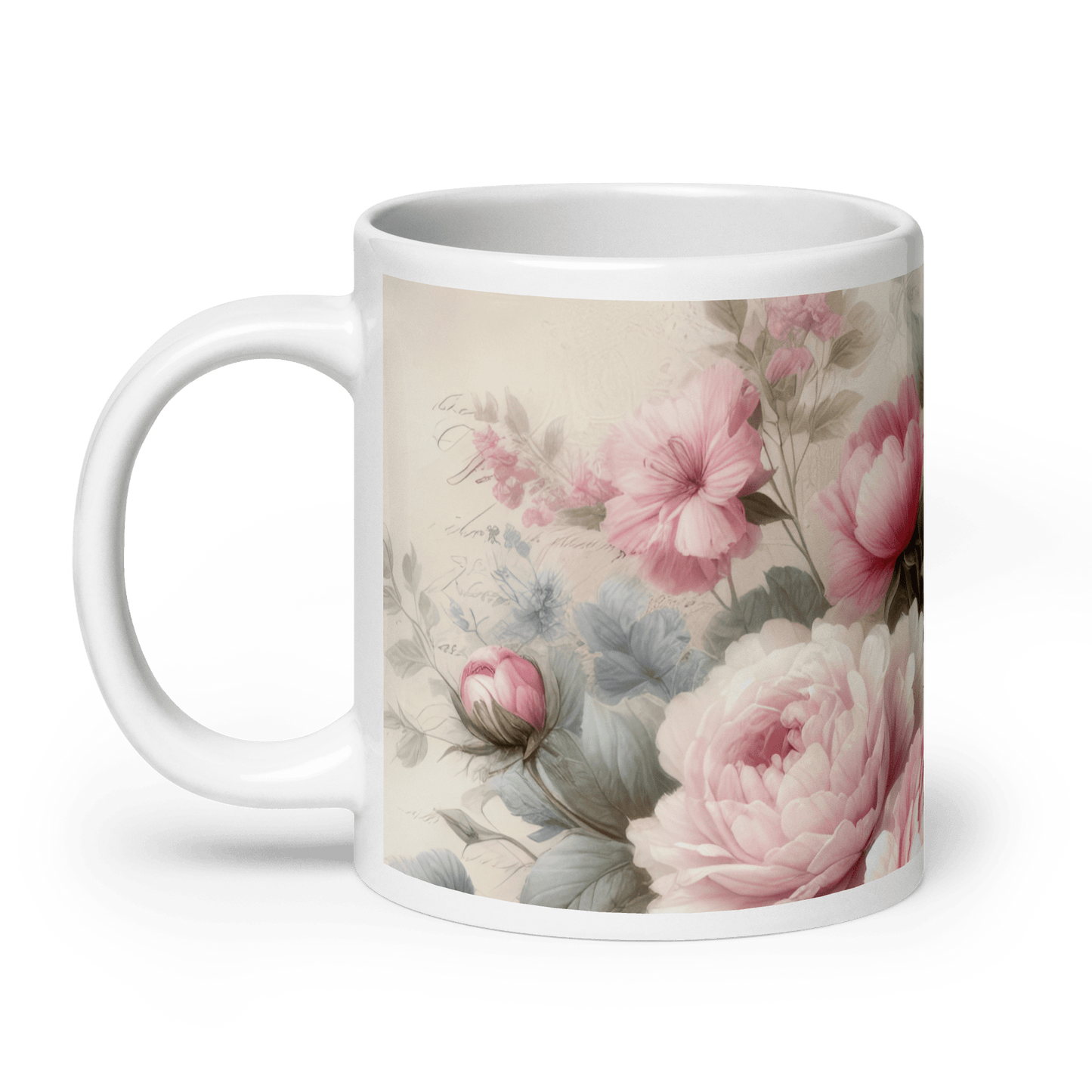 Pink Peonies Mug | Southern Belle & Sea™ - Southern Belle & Sea