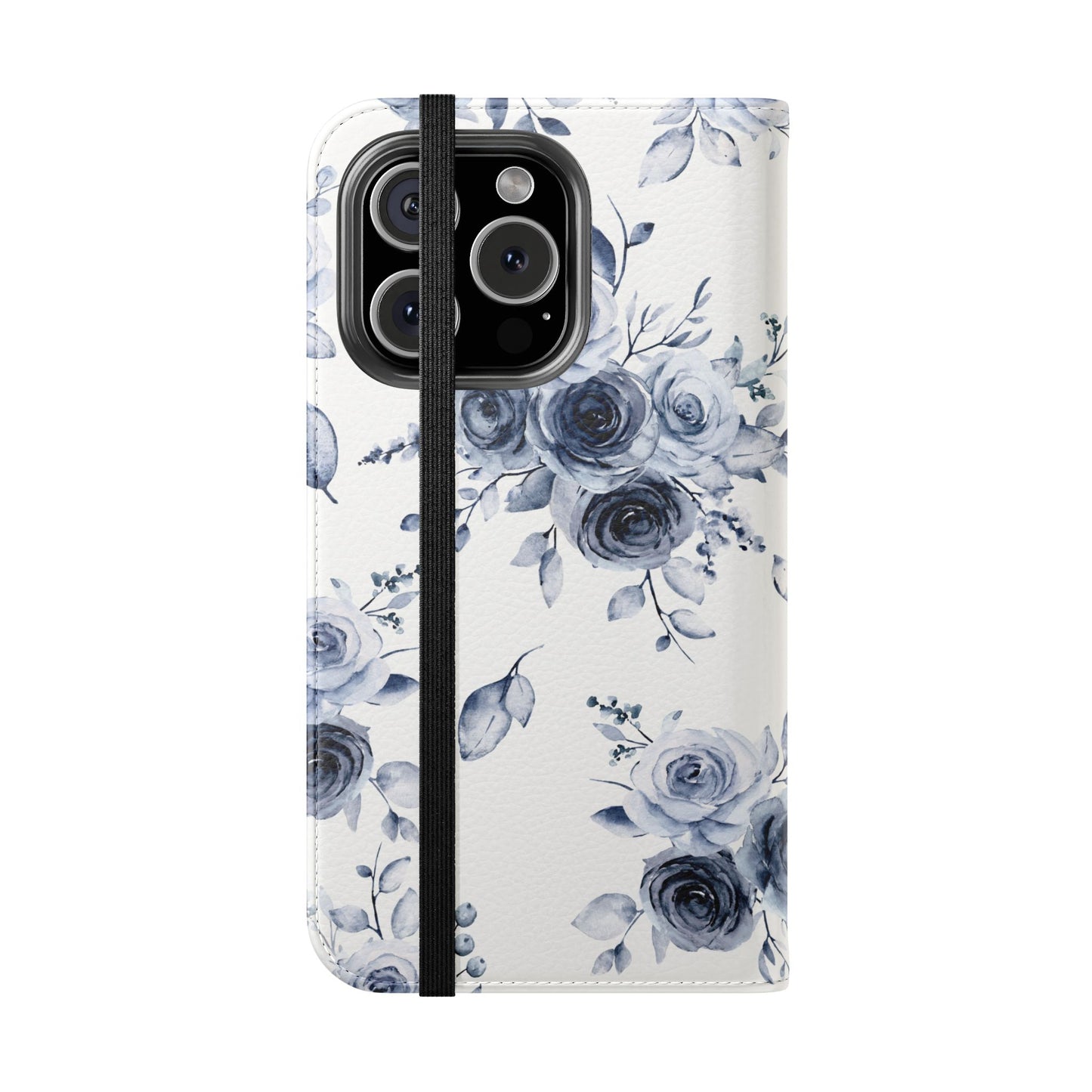Blue Willow Rose iPhone Flip Case — Blue Willow Rose Collection | Southern Belle & Sea™