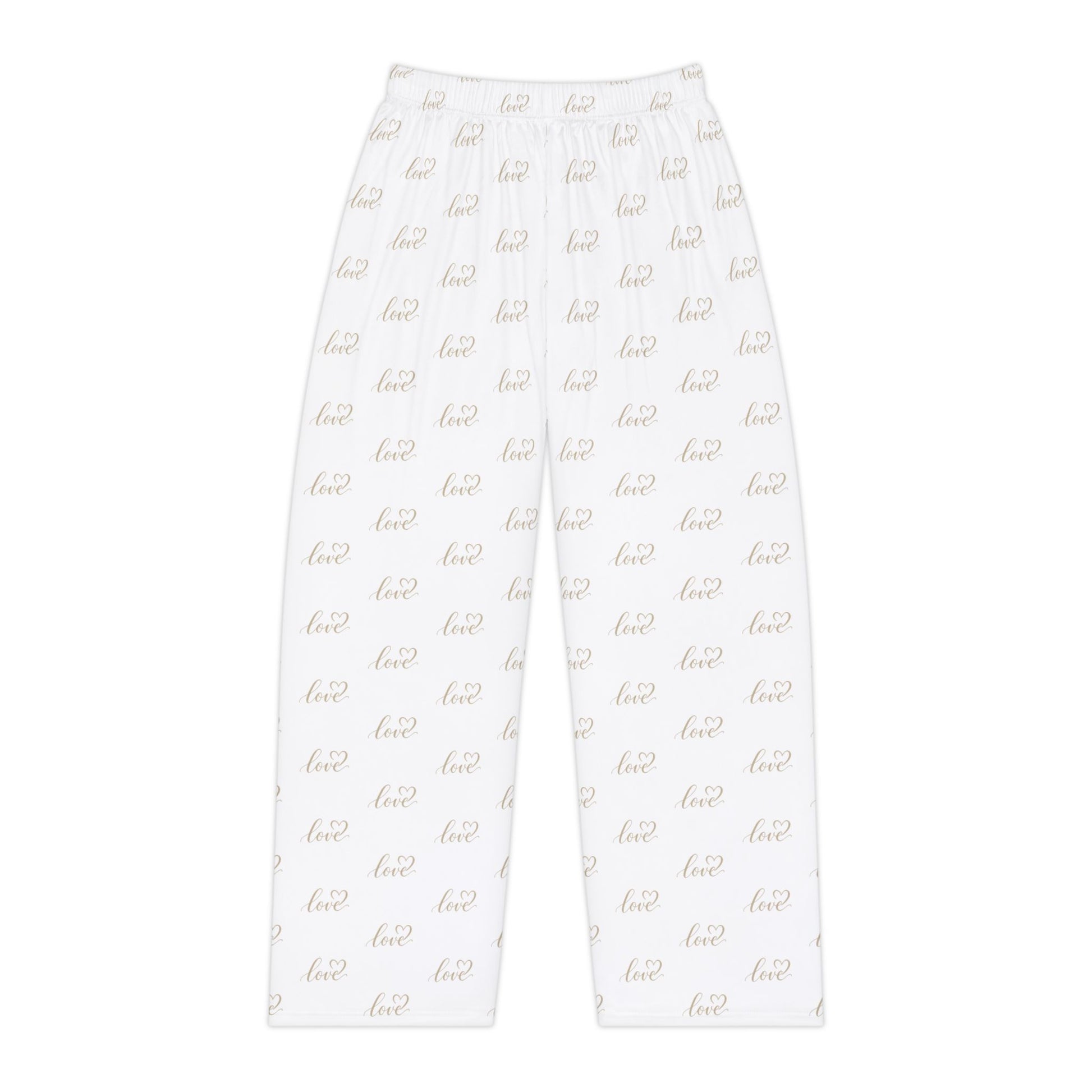 Women’s Long  Lounge pants with Gold Foil LOVE Heart