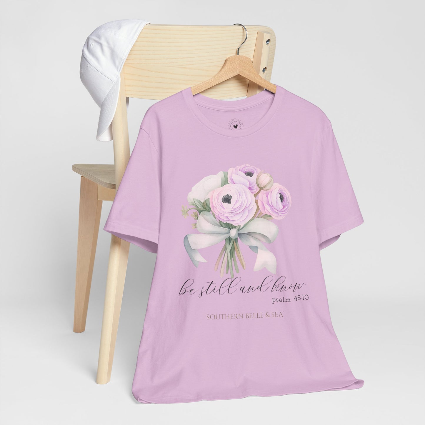 Be Still and Know Christian T-Shirt — Bouquet | Southern Belle & Sea™