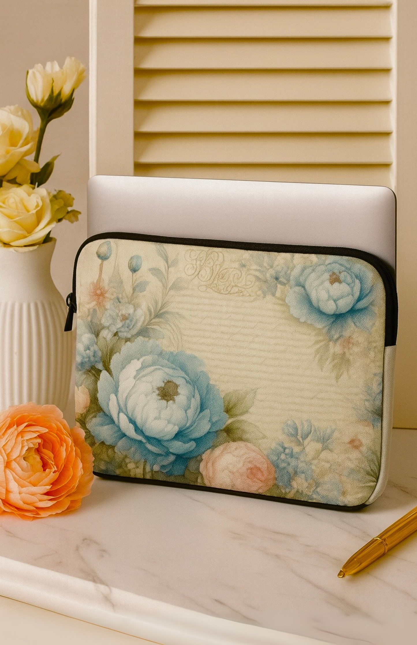 Parisian Petals Laptop Sleeve | Southern Belle & Sea™