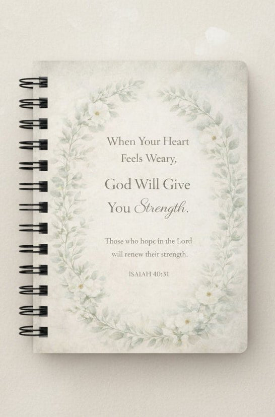 A Gentle Place to Begin Spiral Journal — Floral Elegance Collection | Southern Belle & Sea™ - Southern Belle & Sea