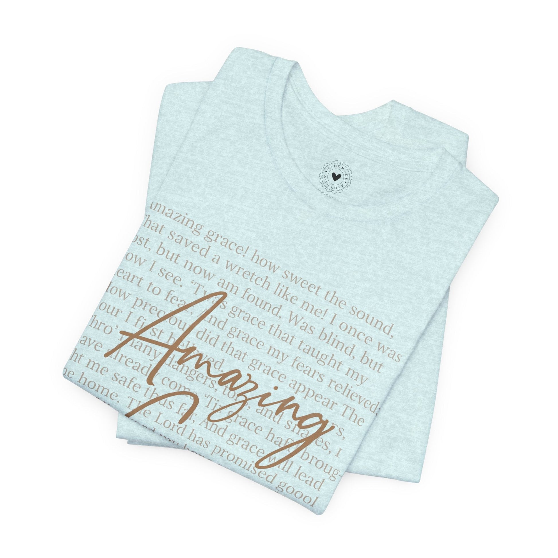 “Amazing Grace” Unisex Faith Tee — Christian Hymn Shirt for Men & Women | Southern Belle & Sea™ - Southern Belle & Sea