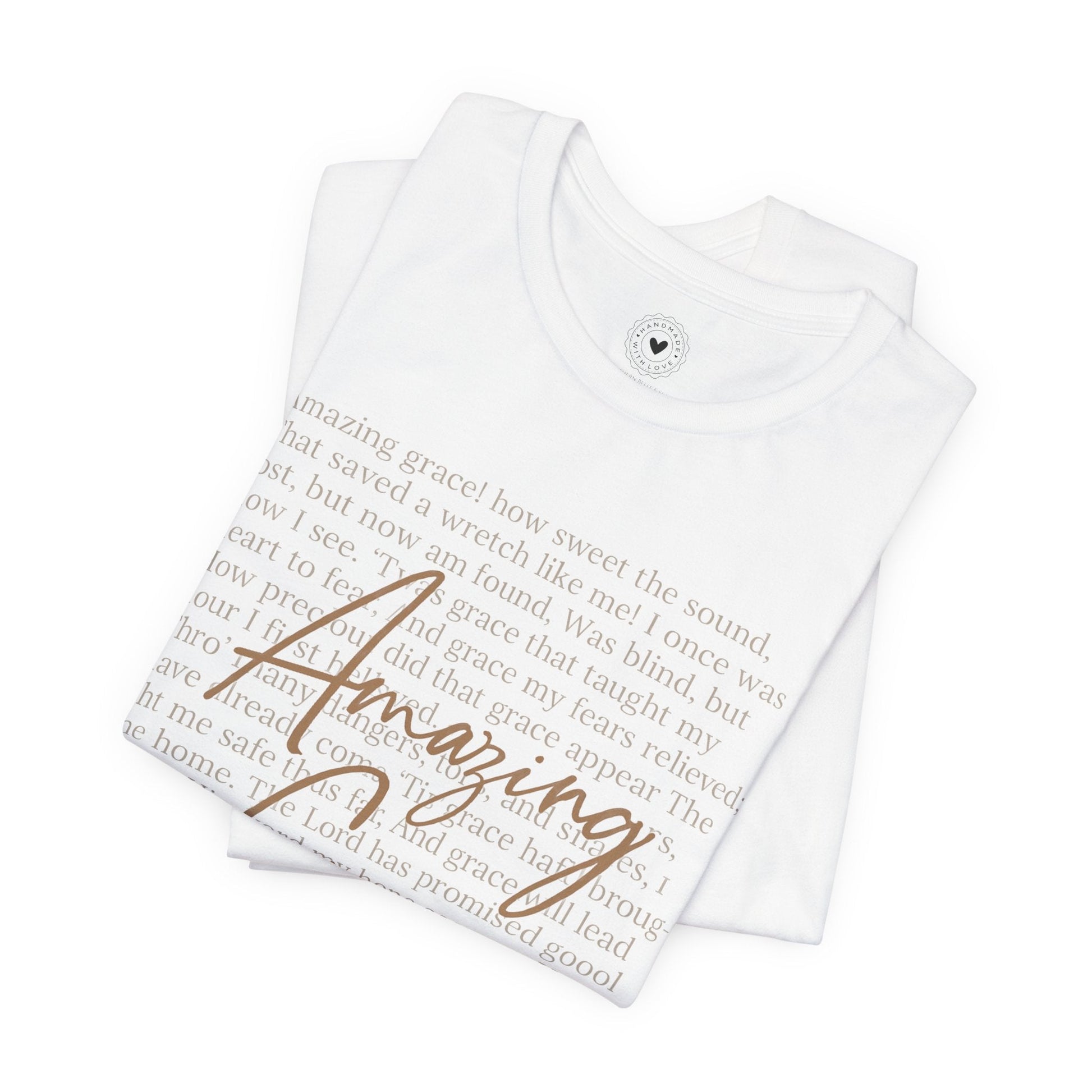 “Amazing Grace” Unisex Faith Tee — Christian Hymn Shirt for Men & Women | Southern Belle & Sea™ - Southern Belle & Sea