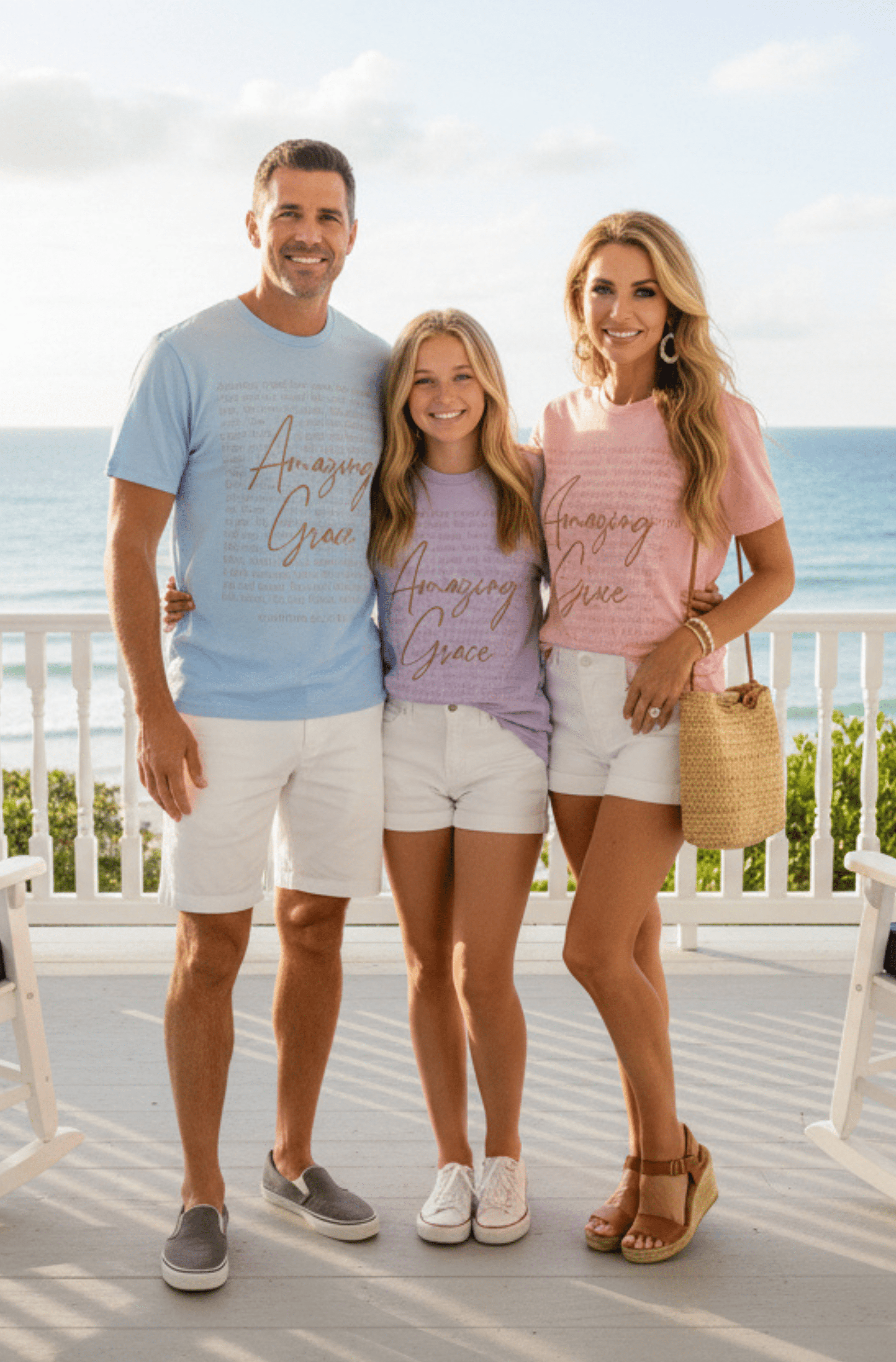 “Amazing Grace” Unisex Faith Tee — Christian Hymn Shirt for Men & Women | Southern Belle & Sea™ - Southern Belle & Sea