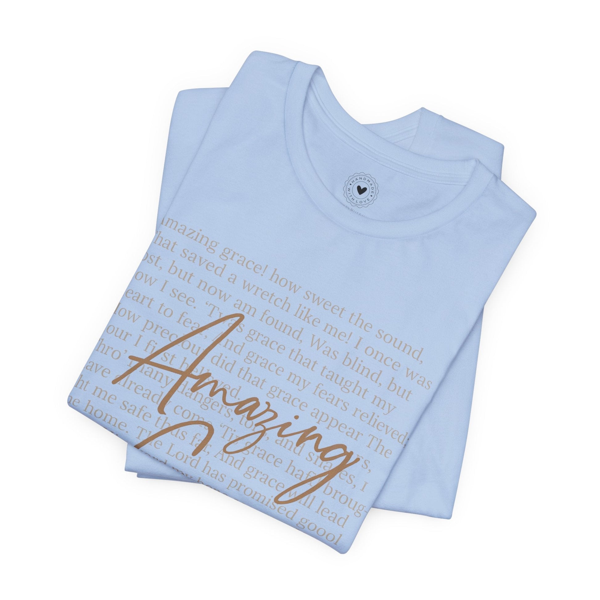 “Amazing Grace” Unisex Faith Tee — Christian Hymn Shirt for Men & Women | Southern Belle & Sea™ - Southern Belle & Sea
