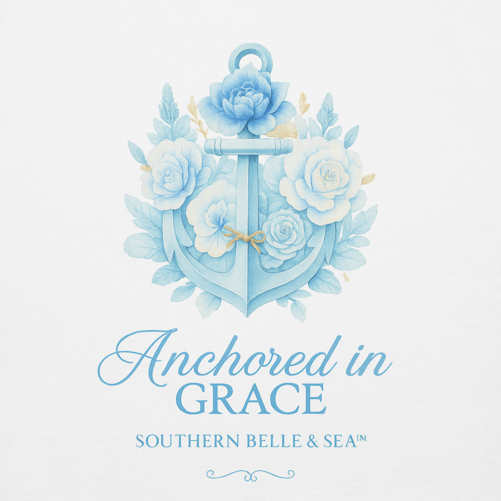 Anchored in Grace | Premium Sweatshirt | Southern Belle & Sea™ - Southern Belle & Sea