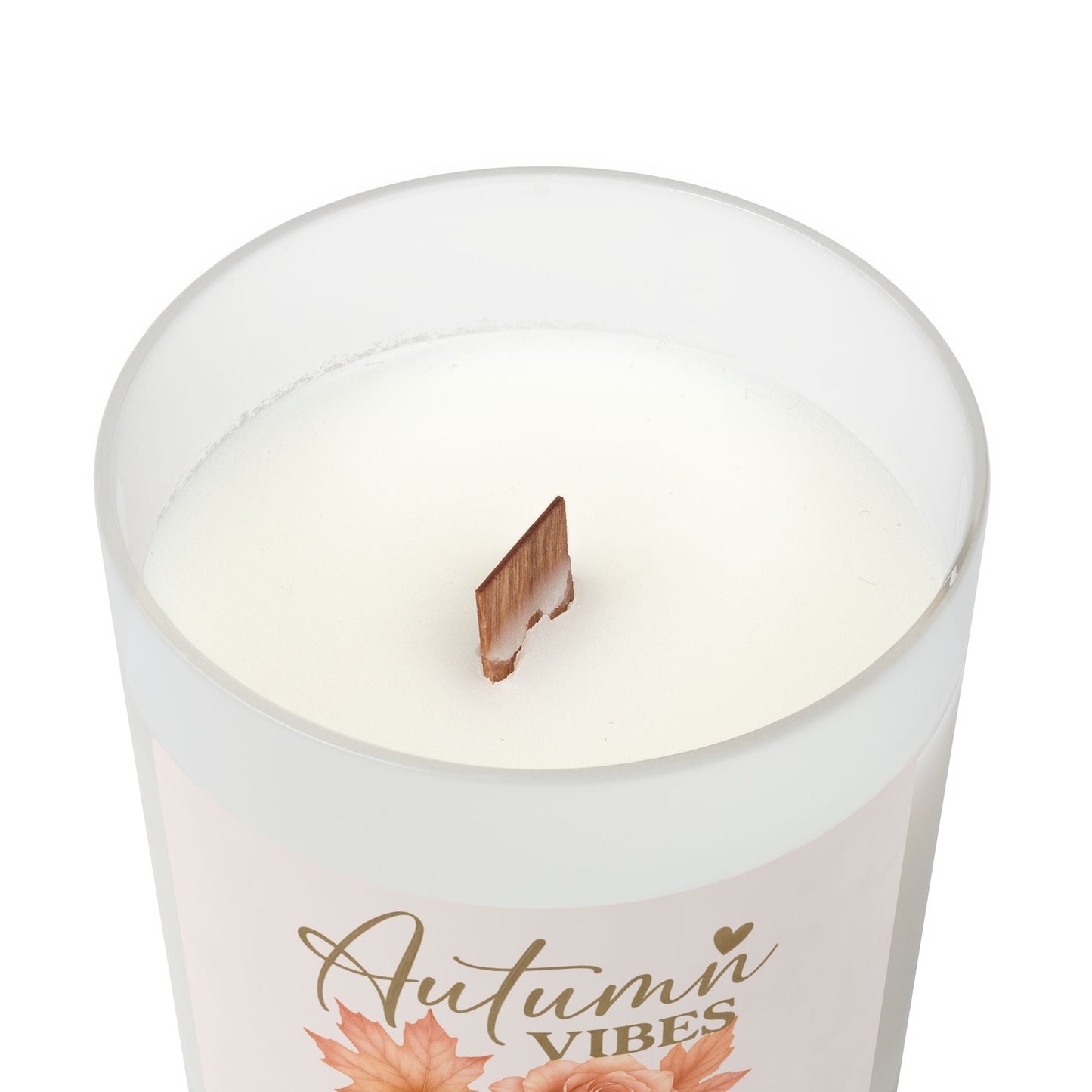 Autumn Vibes — Frosted Wooden Wick Candle (11oz) | Southern Belle & Sea™ - Southern Belle & Sea