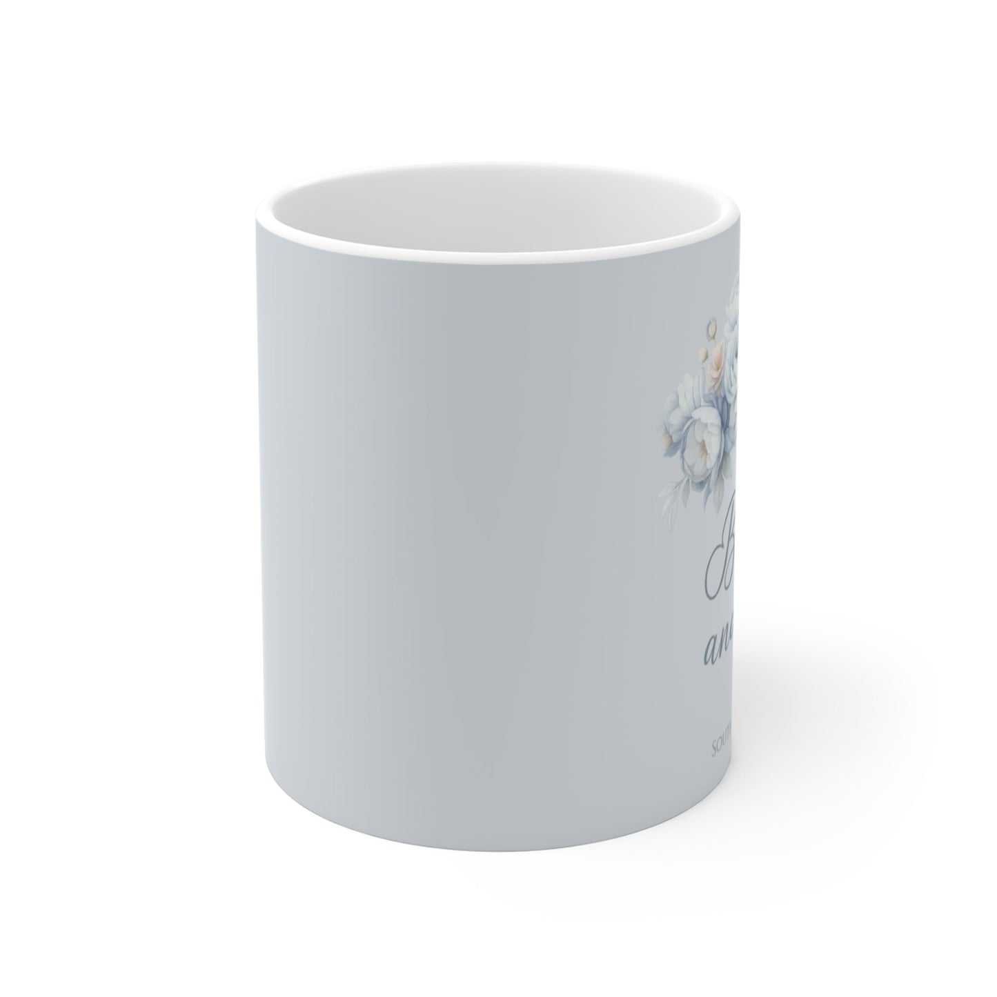 Be Still and Know — Silvery Blue Mug | Southern Belle & Sea™ - Southern Belle & Sea