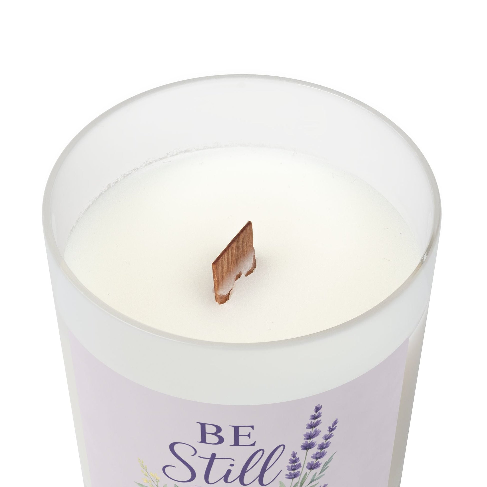 Be Still Frosted Glass Candle — Faith & Grace Series | Southern Belle & Sea - Southern Belle & Sea