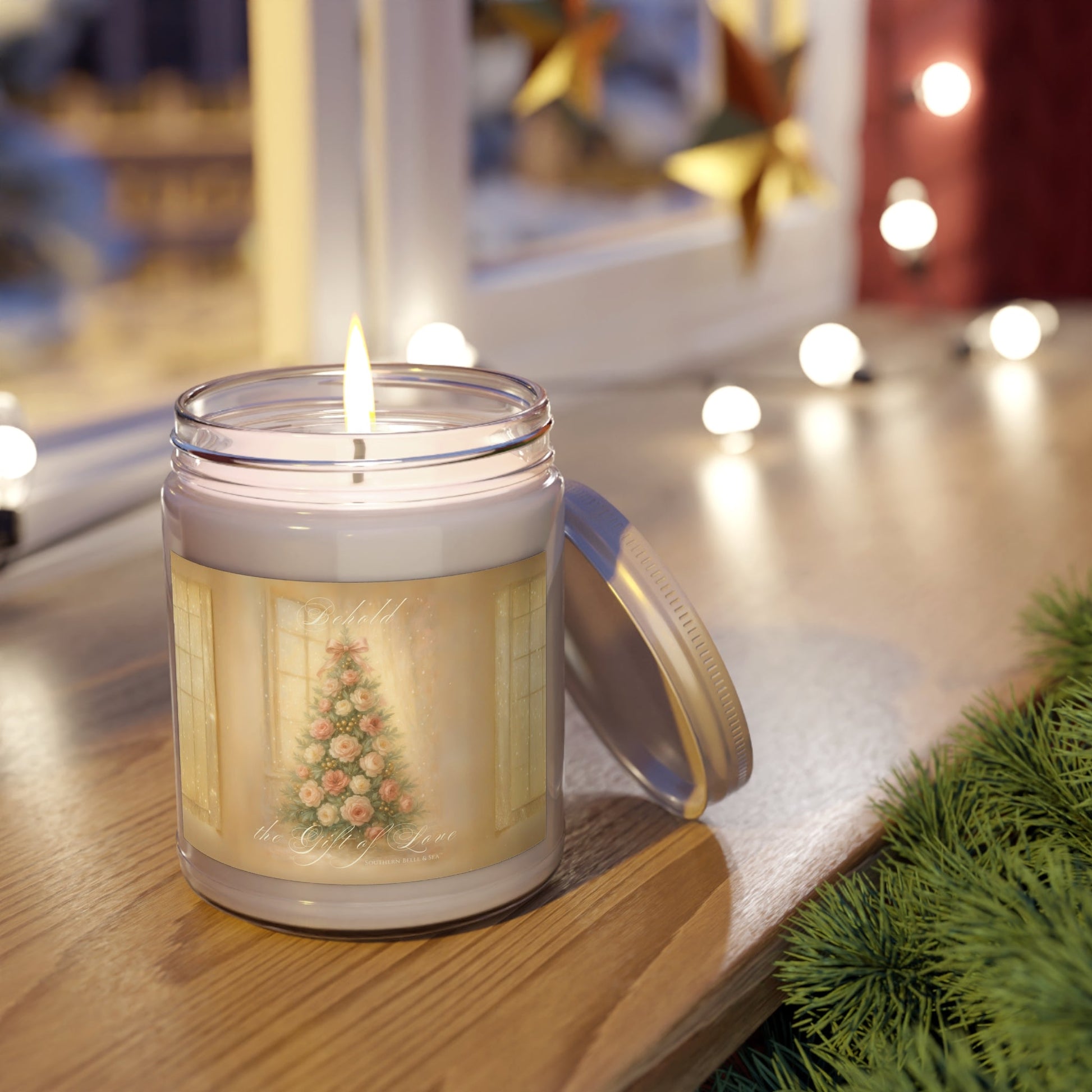 Behold the Gift of Love — Christmas Candle | Southern Belle & Sea™ - Southern Belle & Sea