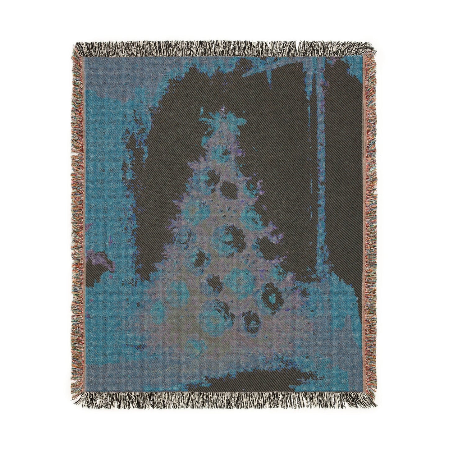 Behold the Gift of Love — Gold Christmas Tree Woven Blanket | Southern Belle & Sea™ - Southern Belle & Sea
