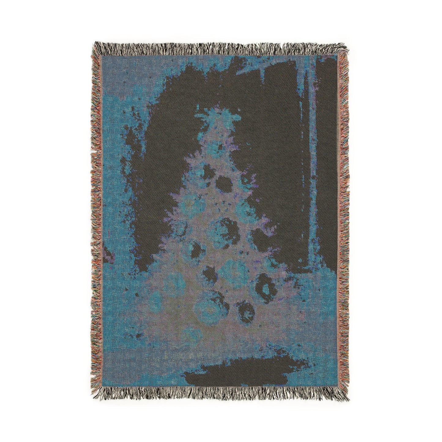 Behold the Gift of Love — Gold Christmas Tree Woven Blanket | Southern Belle & Sea™ - Southern Belle & Sea