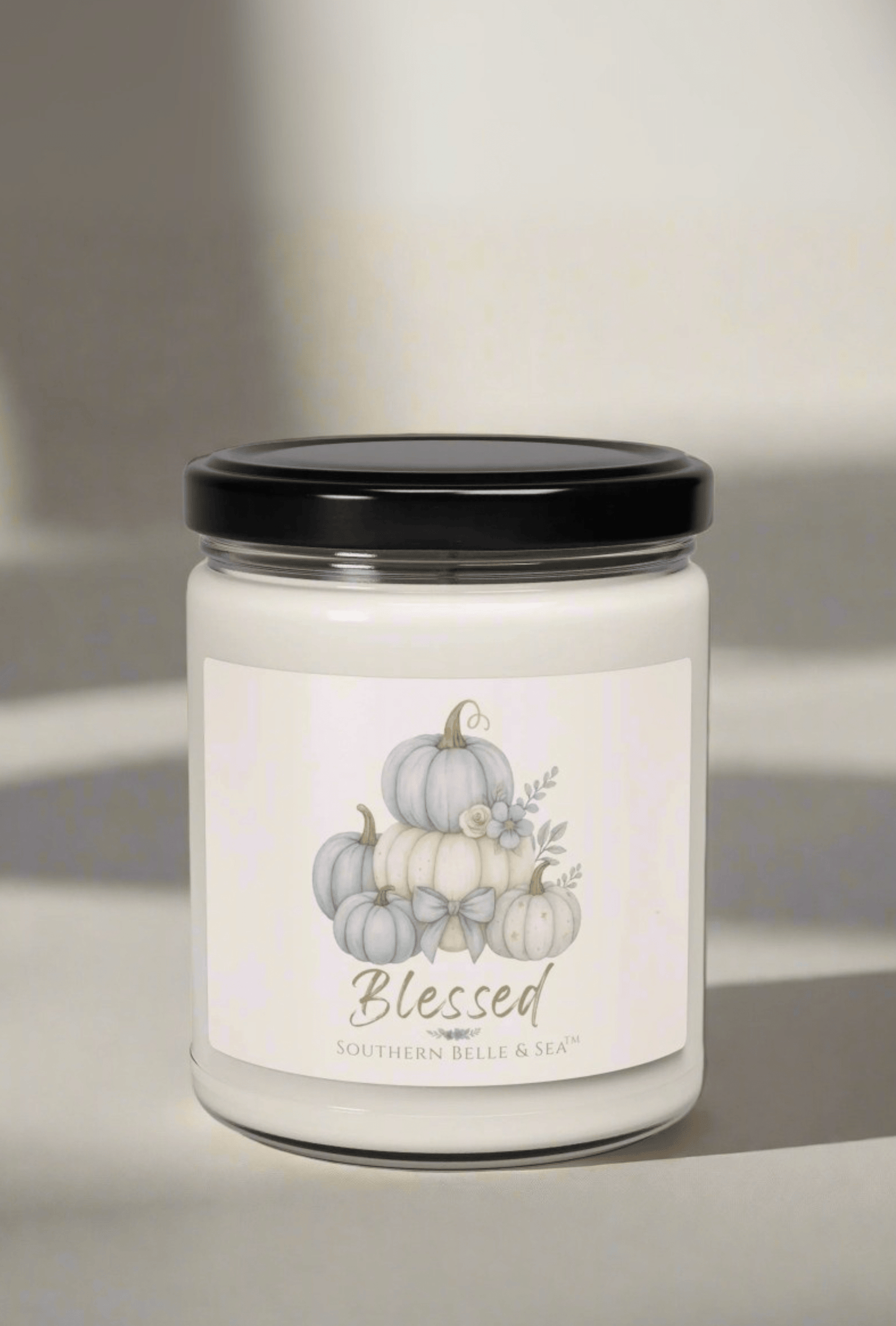 Blessed — Blue Pumpkin Candle (9oz) — Virtue Collection | Southern Belle & Sea™ - Southern Belle & Sea