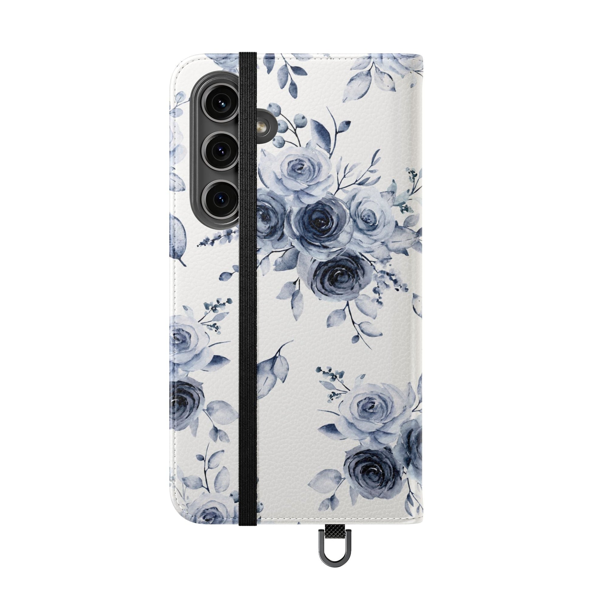 Blue Willow Rose iPhone Flip Case — Blue Willow Rose Collection | Southern Belle & Sea™ - Southern Belle & Sea