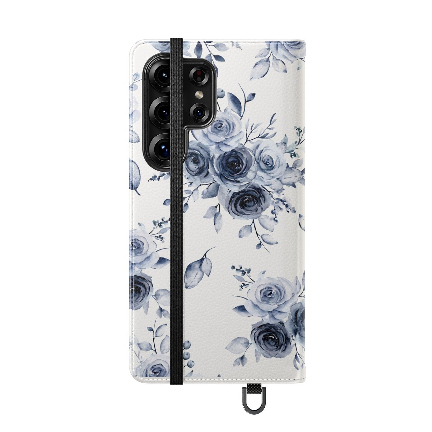 Blue Willow Rose iPhone Flip Case — Blue Willow Rose Collection | Southern Belle & Sea™ - Southern Belle & Sea