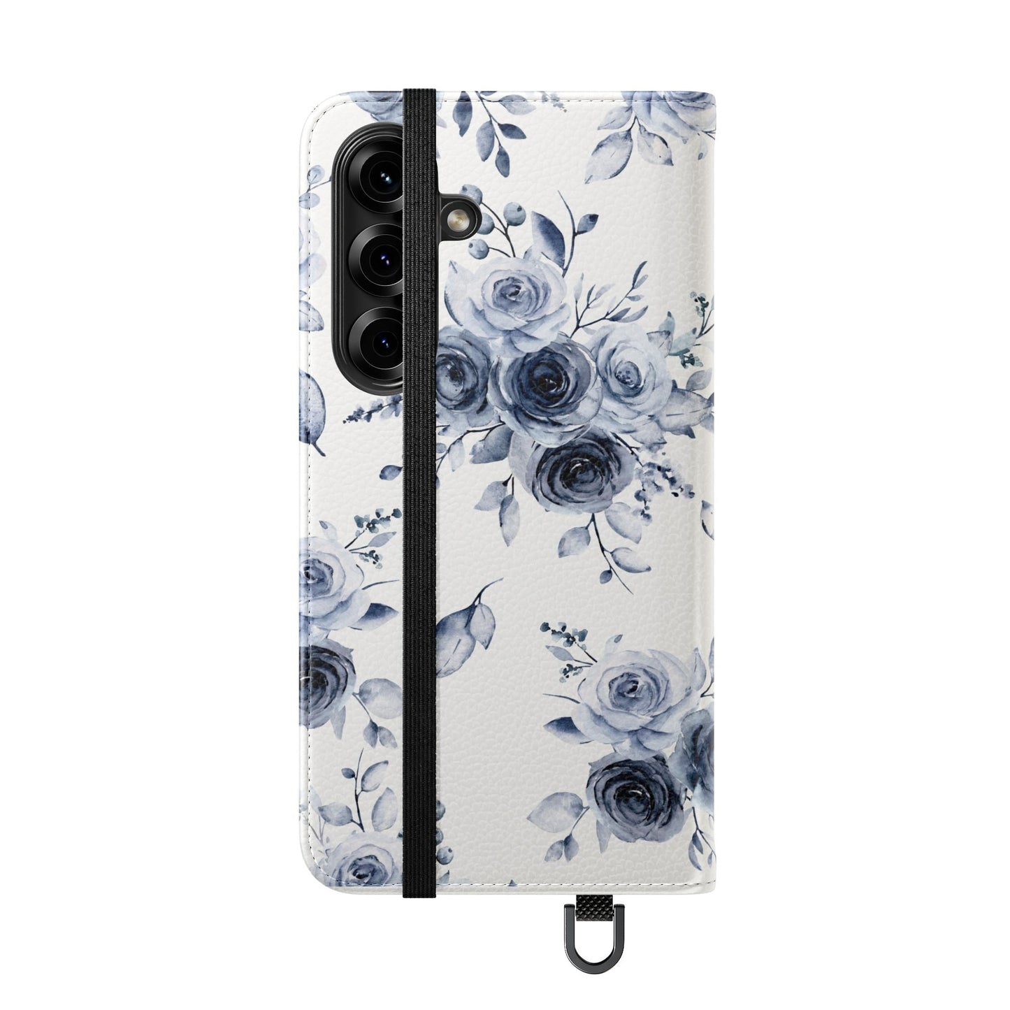 Blue Willow Rose iPhone Flip Case — Blue Willow Rose Collection | Southern Belle & Sea™ - Southern Belle & Sea