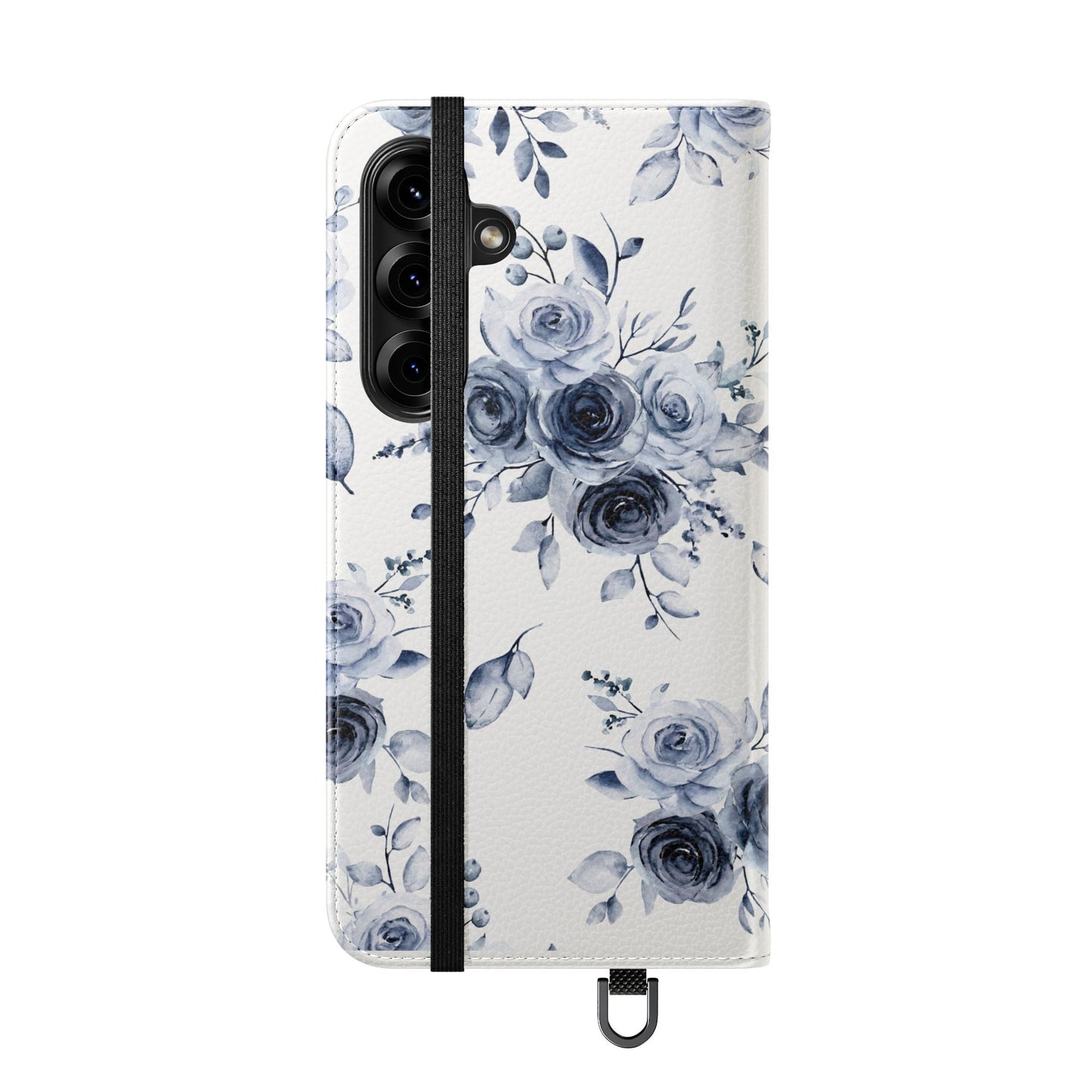 Blue Willow Rose iPhone Flip Case — Blue Willow Rose Collection | Southern Belle & Sea™ - Southern Belle & Sea