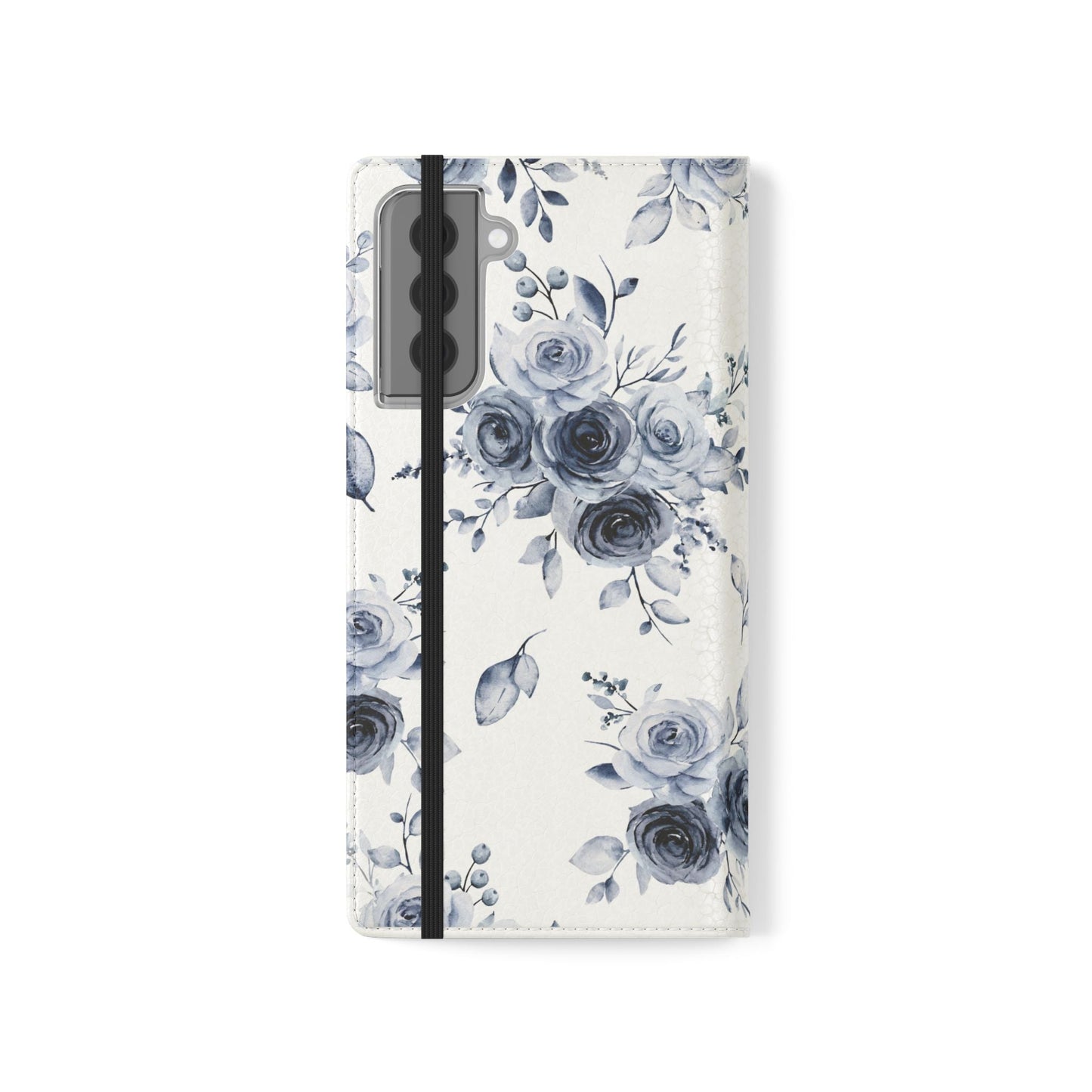 Blue Willow Rose iPhone Flip Case — Blue Willow Rose Collection | Southern Belle & Sea™ - Southern Belle & Sea