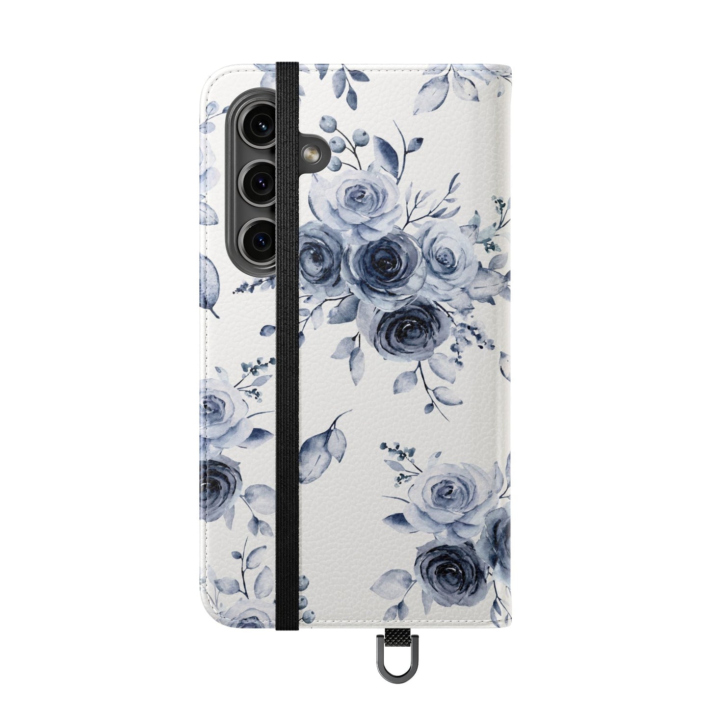 Blue Willow Rose iPhone Flip Case — Blue Willow Rose Collection | Southern Belle & Sea™ - Southern Belle & Sea