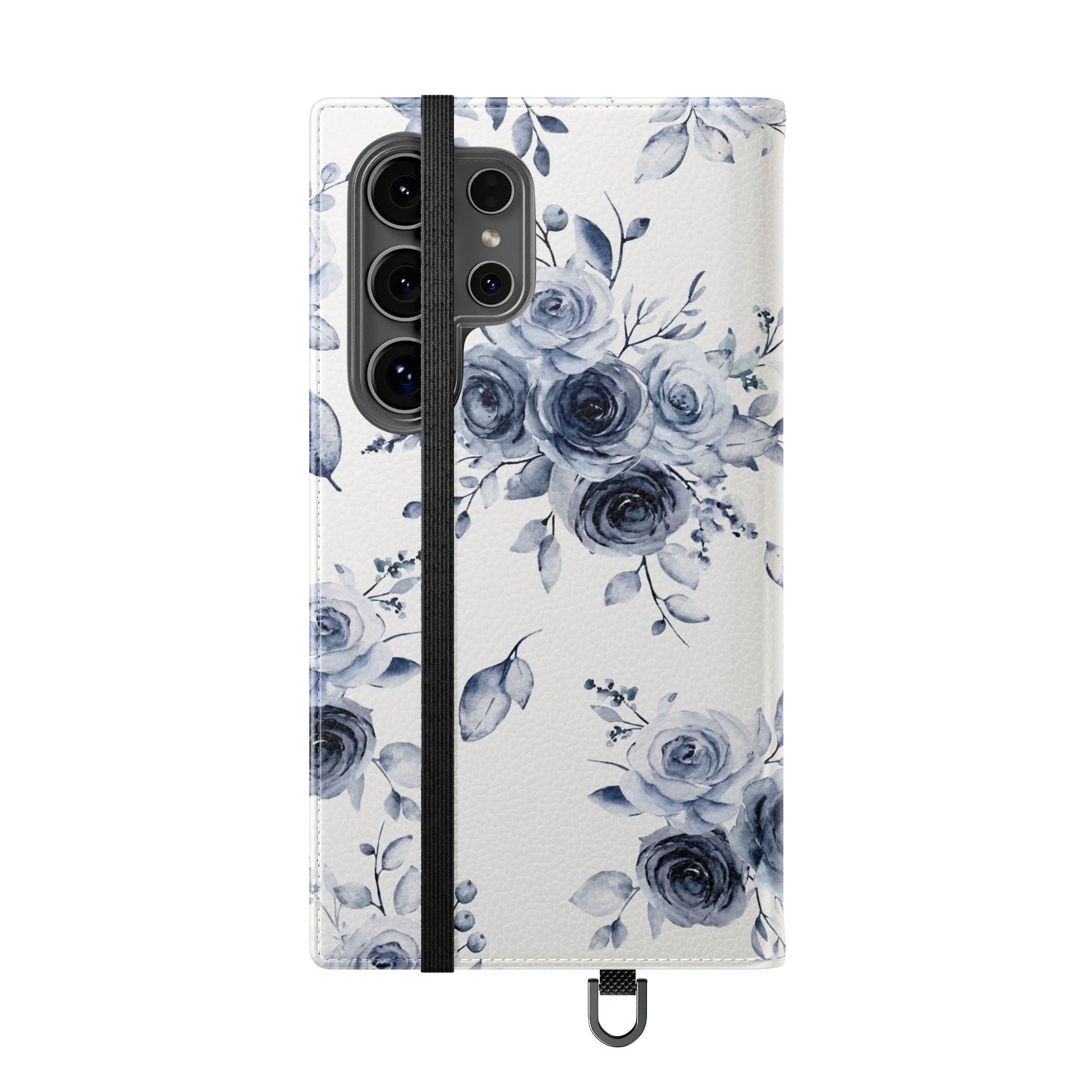 Blue Willow Rose iPhone Flip Case — Blue Willow Rose Collection | Southern Belle & Sea™ - Southern Belle & Sea