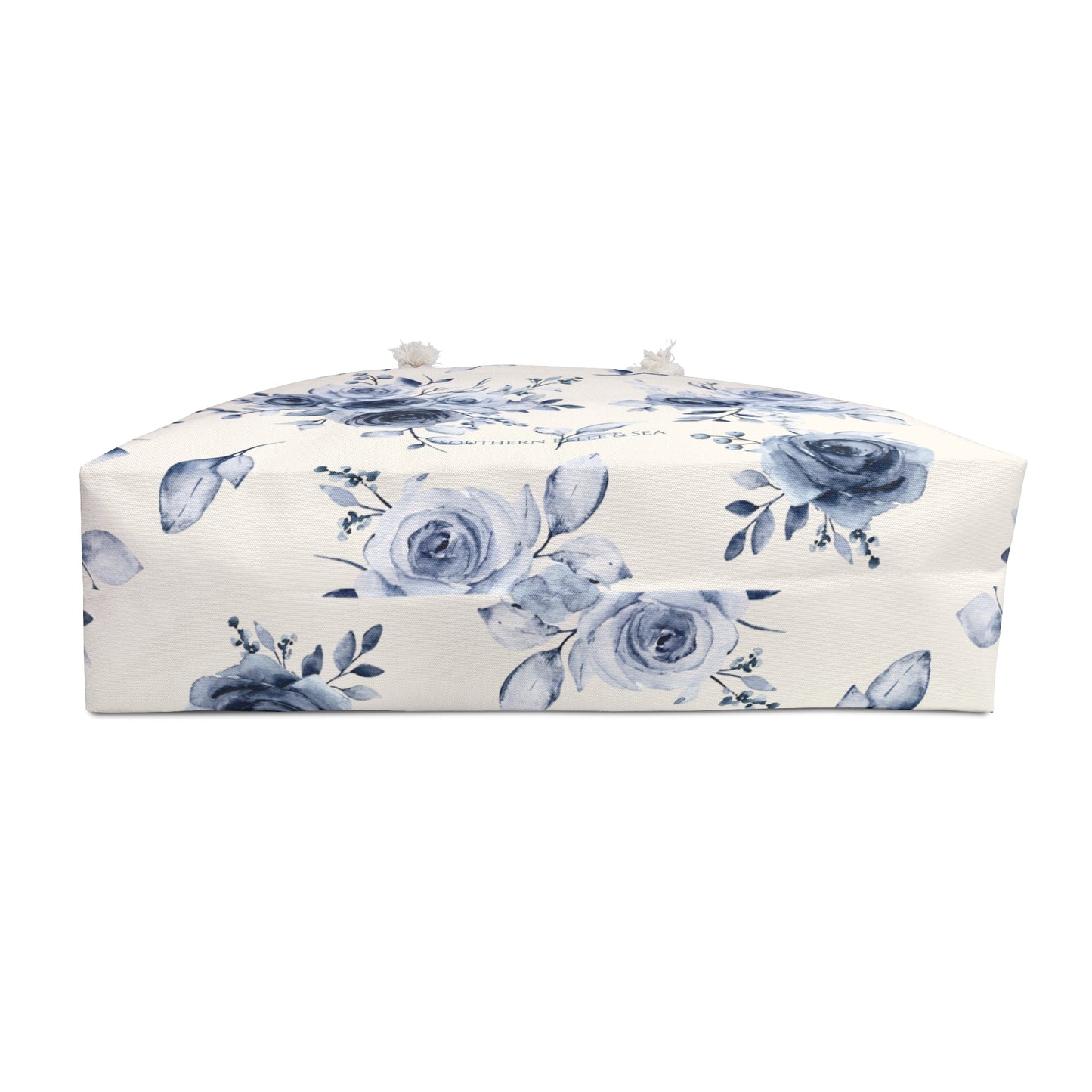 Blue Willow Rose Weekender Tote — Blue Willow Rose Collection | Southern Belle & Sea™ - Southern Belle & Sea
