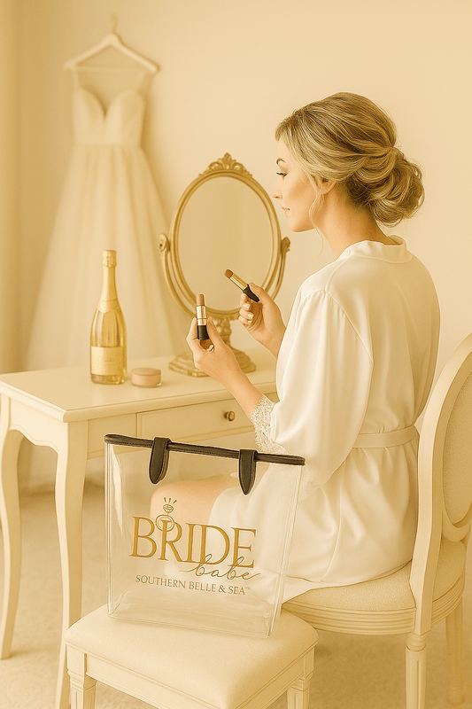 Bride Babe Clear Tote — Bridal Line | Southern Belle & Sea™ - Southern Belle & Sea