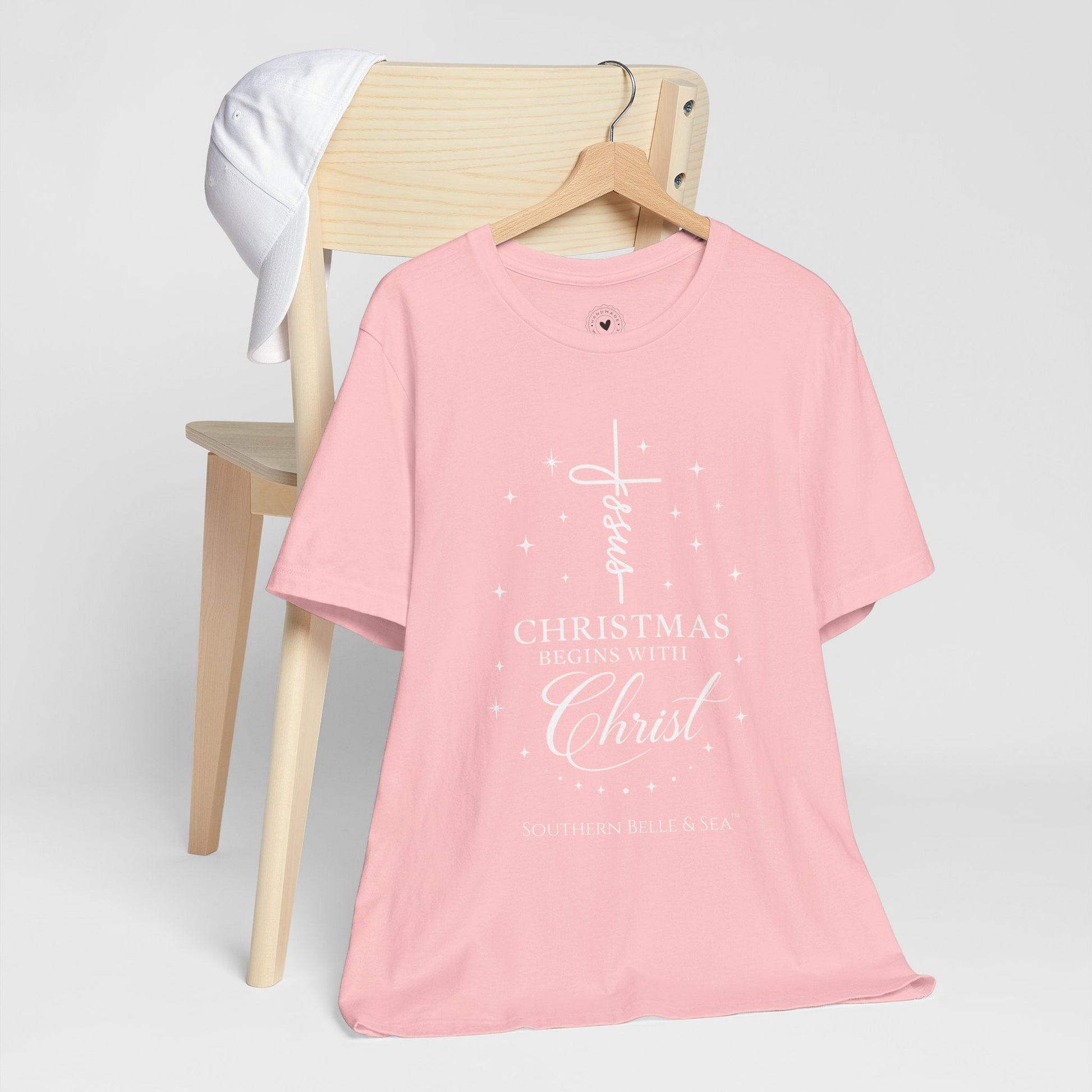 Christmas Begins With Christ T-Shirt (13 Colors) | Southern Belle & Sea™ - Southern Belle & Sea
