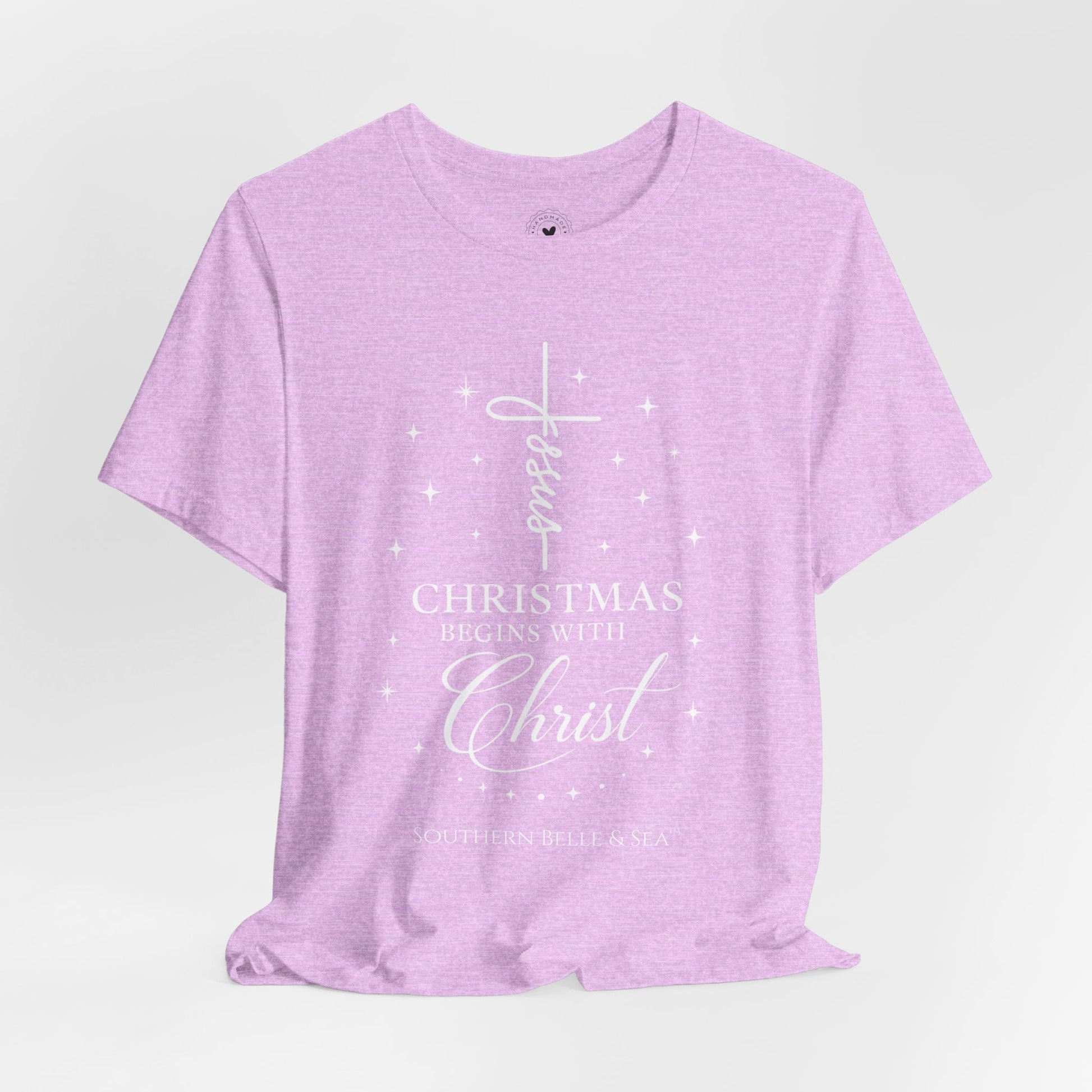 Christmas Begins With Christ T-Shirt (13 Colors) | Southern Belle & Sea™ - Southern Belle & Sea