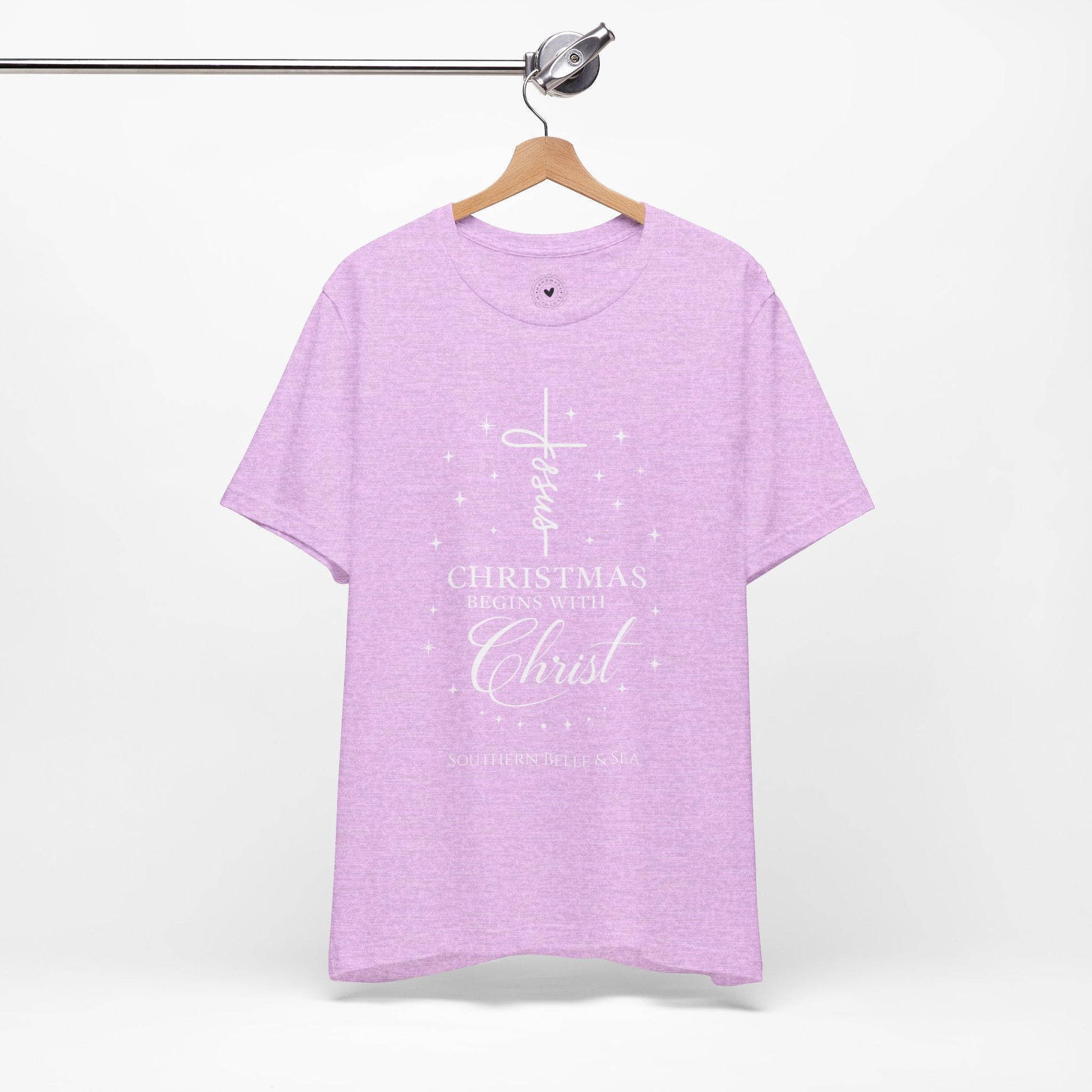 Christmas Begins With Christ T-Shirt (13 Colors) | Southern Belle & Sea™ - Southern Belle & Sea