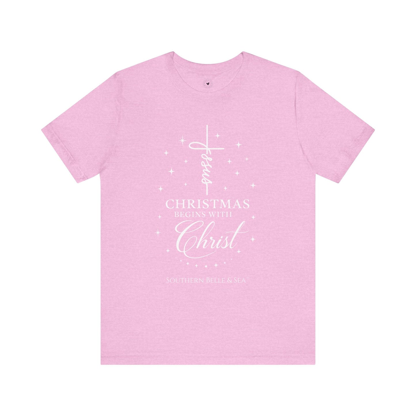 Christmas Begins With Christ T-Shirt (13 Colors) | Southern Belle & Sea™ - Southern Belle & Sea