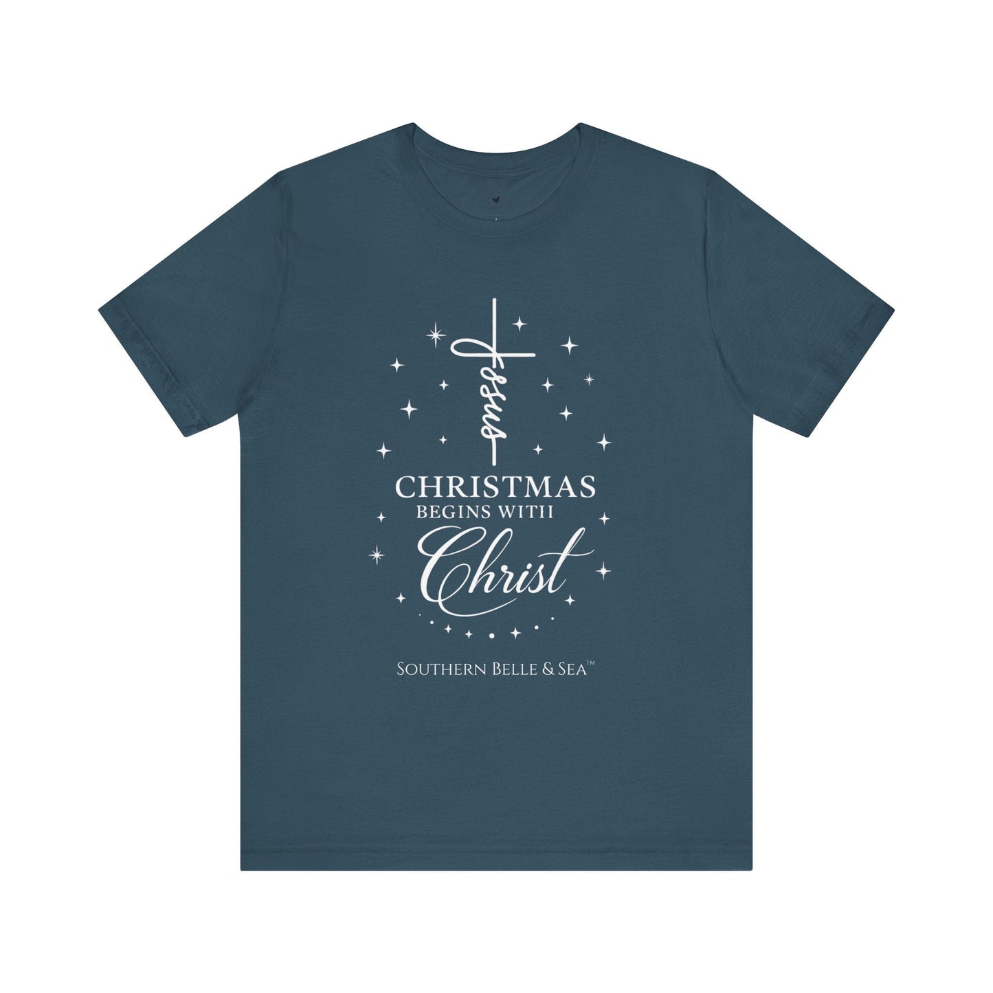 Christmas Begins With Christ T-Shirt (13 Colors) | Southern Belle & Sea™ - Southern Belle & Sea
