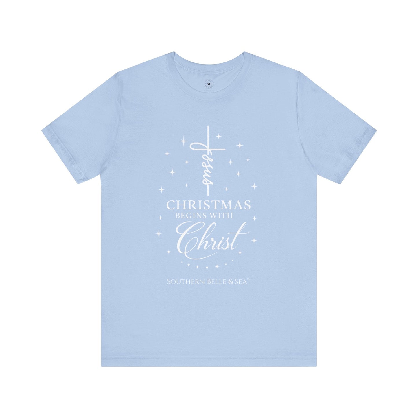 Christmas Begins With Christ T-Shirt (13 Colors) | Southern Belle & Sea™ - Southern Belle & Sea