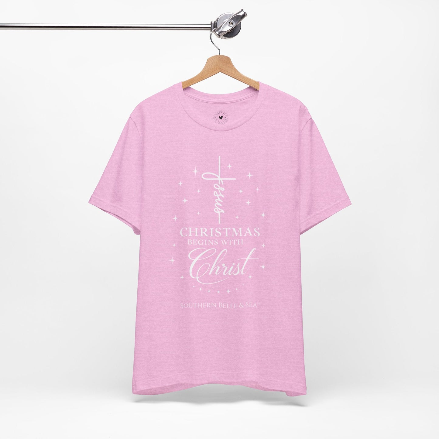 Christmas Begins With Christ T-Shirt (13 Colors) | Southern Belle & Sea™ - Southern Belle & Sea