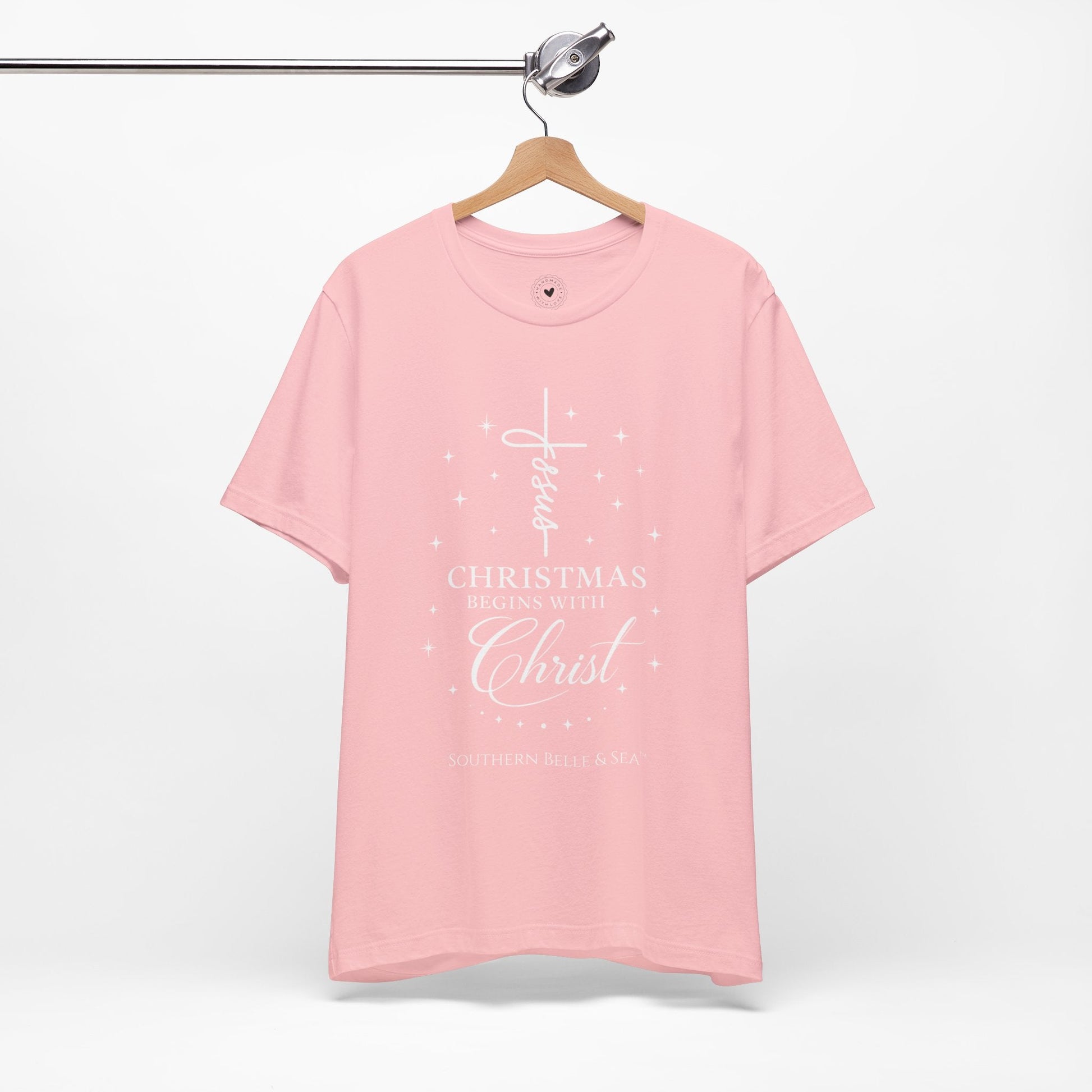Christmas Begins With Christ T-Shirt (13 Colors) | Southern Belle & Sea™ - Southern Belle & Sea