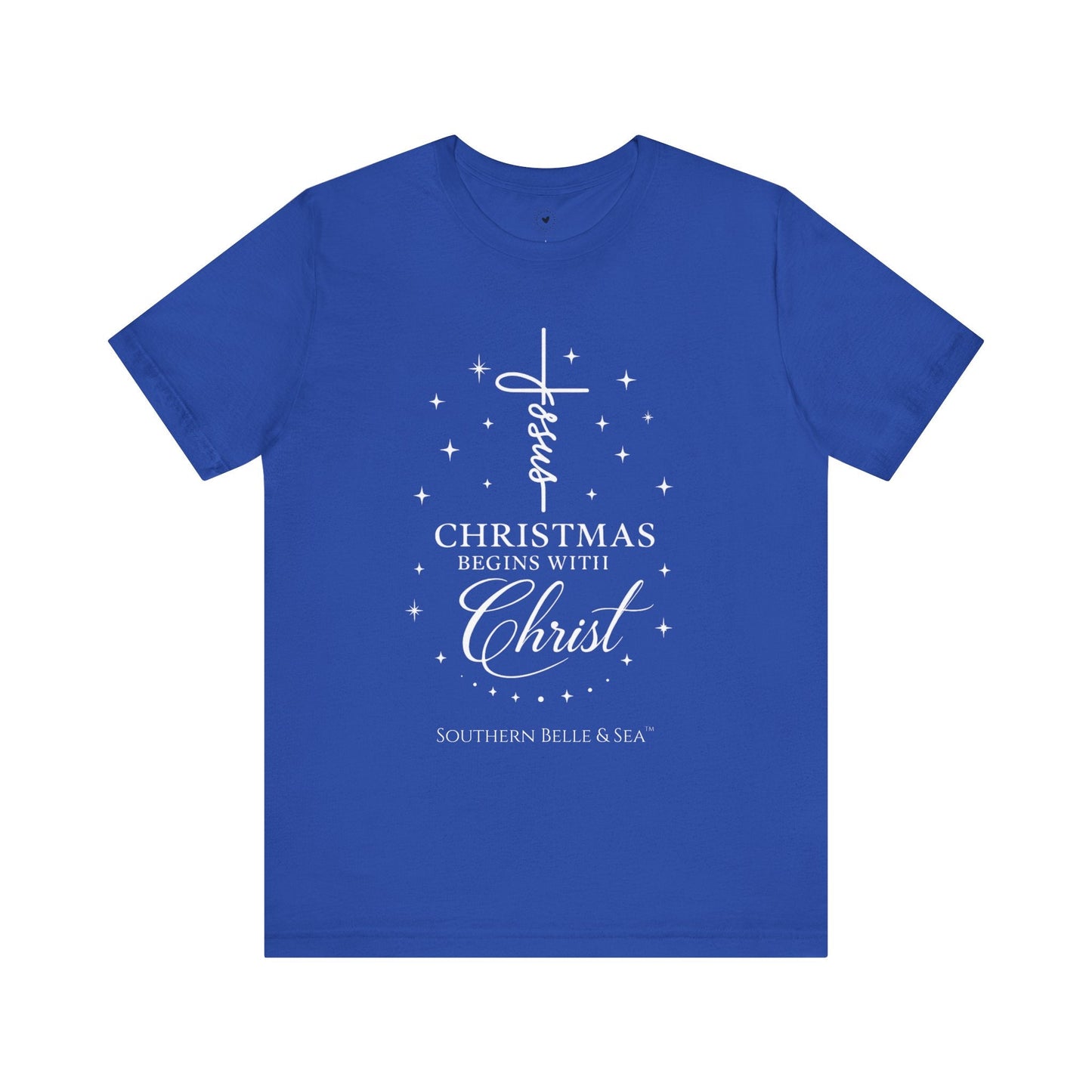 Christmas Begins With Christ T-Shirt (13 Colors) | Southern Belle & Sea™ - Southern Belle & Sea