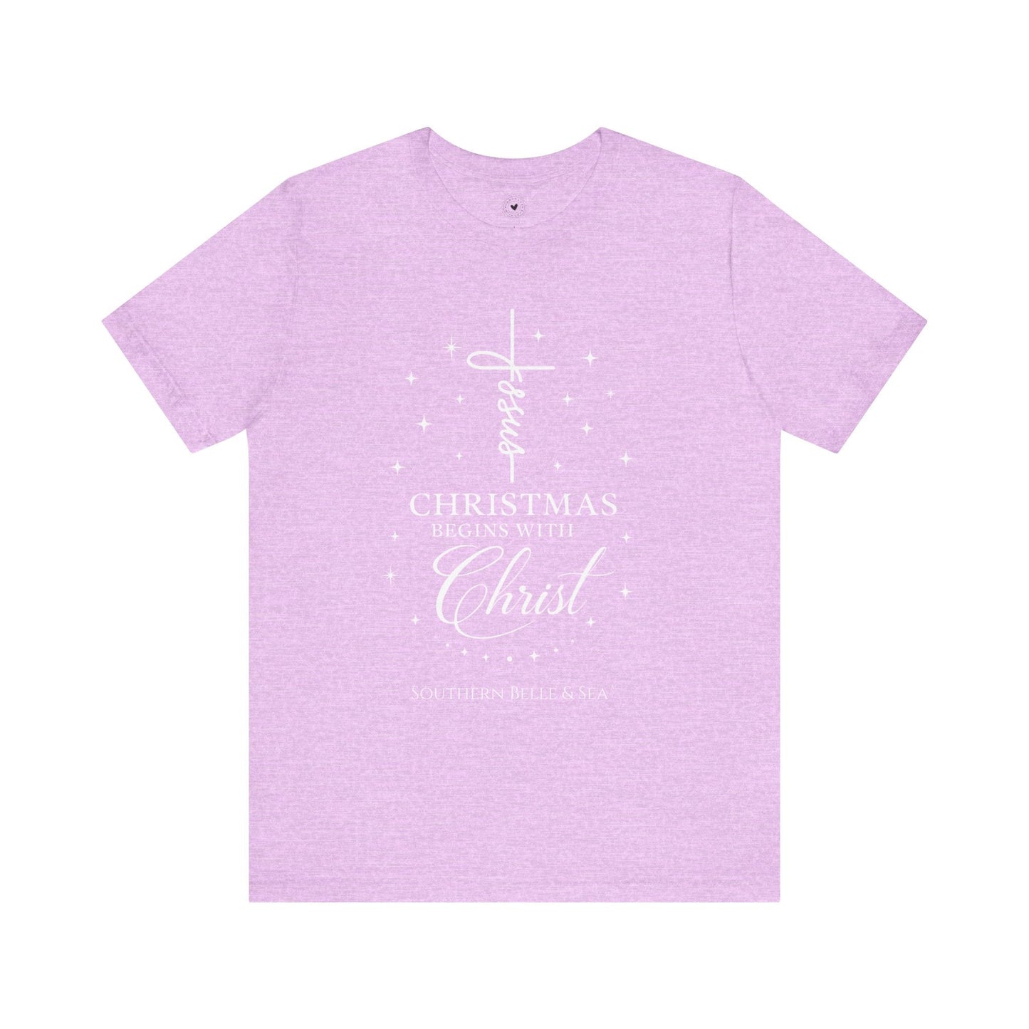 Christmas Begins With Christ T-Shirt (13 Colors) | Southern Belle & Sea™ - Southern Belle & Sea