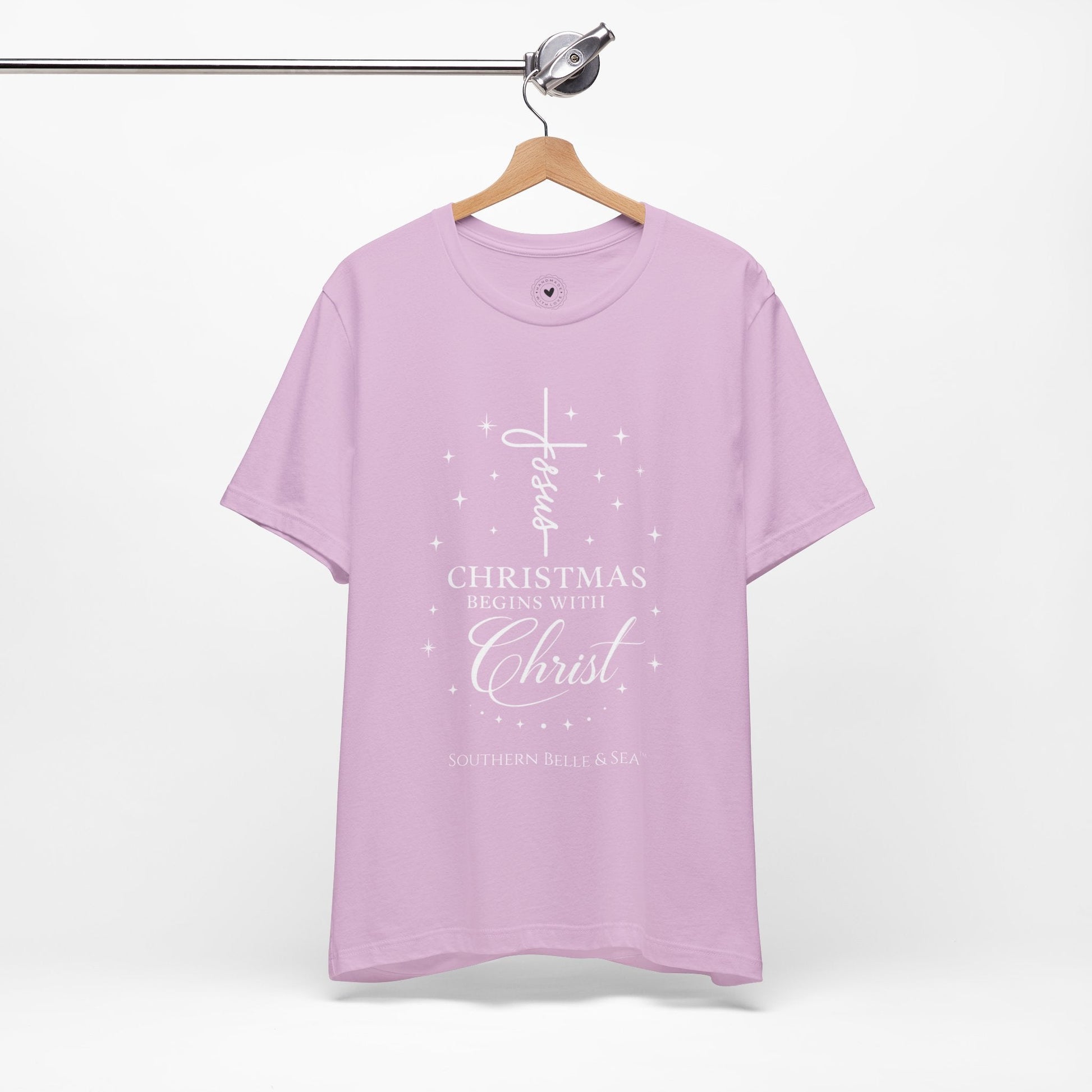 Christmas Begins With Christ T-Shirt (13 Colors) | Southern Belle & Sea™ - Southern Belle & Sea